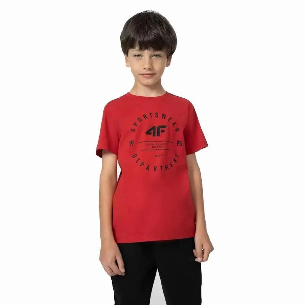 CAMISETA DE MANGA CORTA NIÑO 4F M294  ROJO
