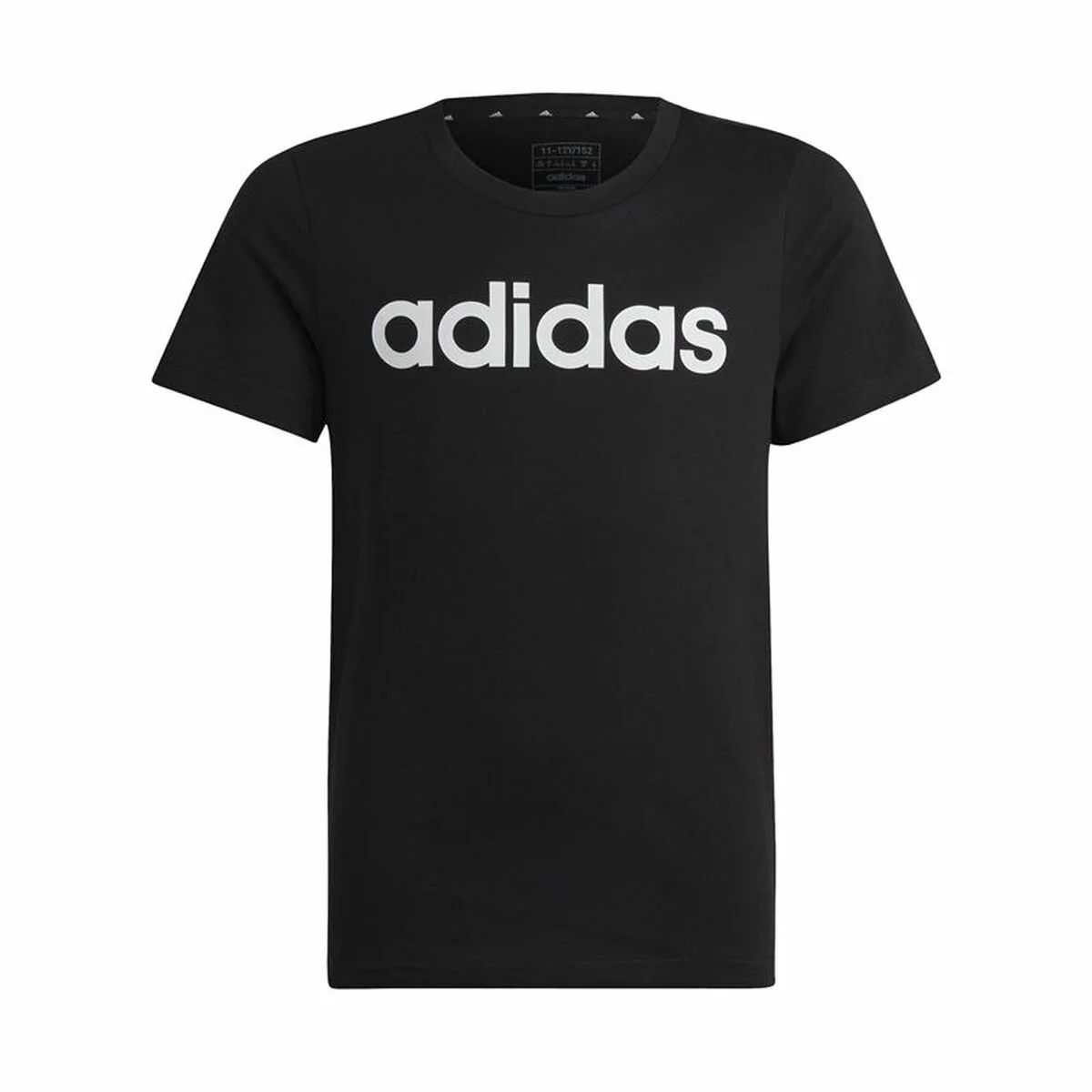 CAMISETA DE MANGA CORTA INFANTIL ADIDAS ESSENTILS LOGO LINEAR NEGRO