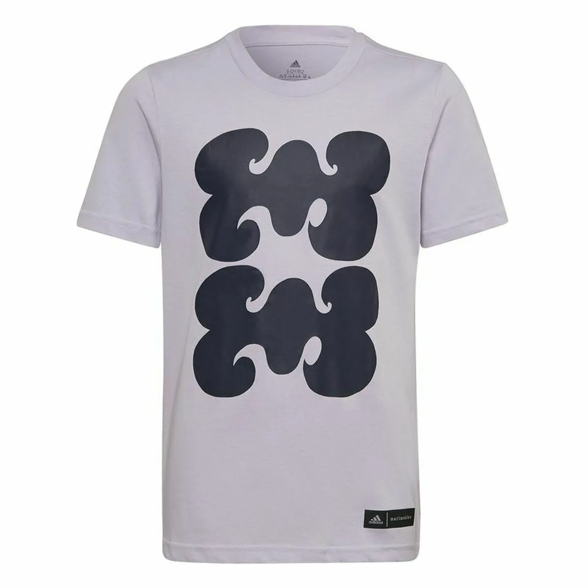 CAMISETA DE MANGA CORTA INFANTIL ADIDAS MARIMEKKO GRAPHIC CIRUELA