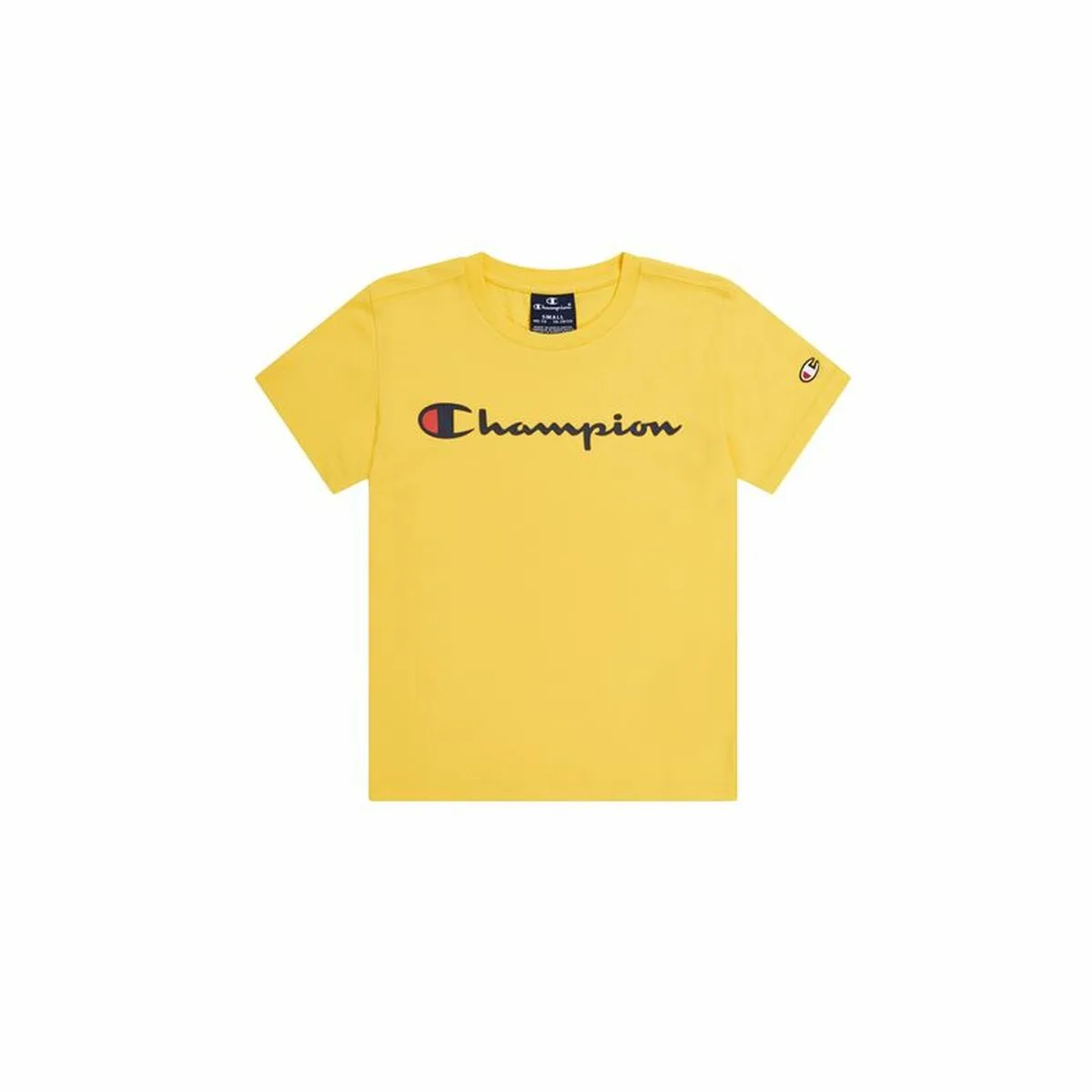 CAMISETA DE MANGA CORTA INFANTIL CHAMPION CREWNECK AMARILLO