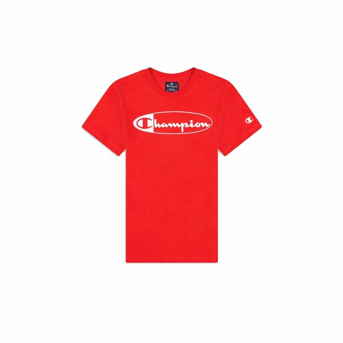 CAMISETA DE MANGA CORTA NIÑO CHAMPION CREWNECK  ROJO