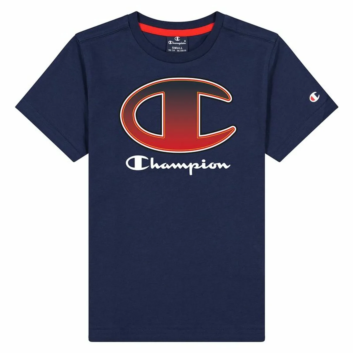 CAMISETA DE MANGA CORTA INFANTIL CHAMPION CREWNECK T-SHIRT B AZUL MARINO