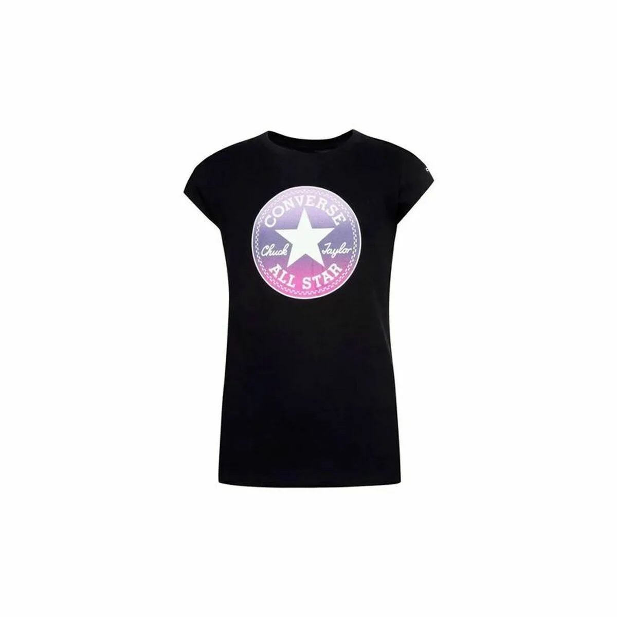 CAMISETA DE MANGA CORTA INFANTIL CONVERSE CHUCK PATCH GFX NEGRO