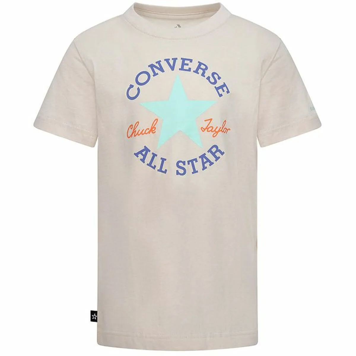 CAMISETA DE MANGA CORTA INFANTIL CONVERSE CORE SSE SALMÓN