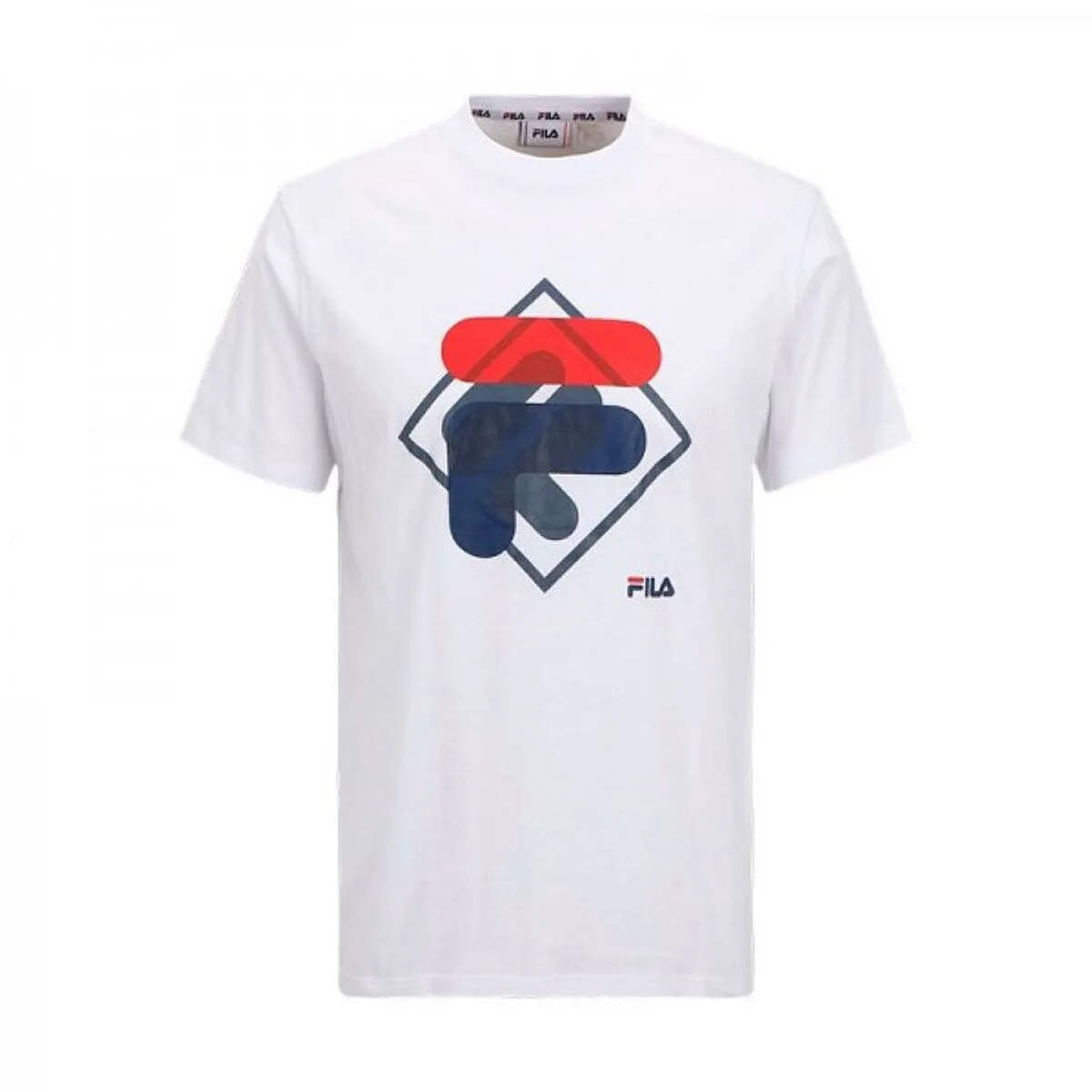 CAMISETA DE MANGA CORTA INFANTIL FILA FAT0340 10001 BLANCO