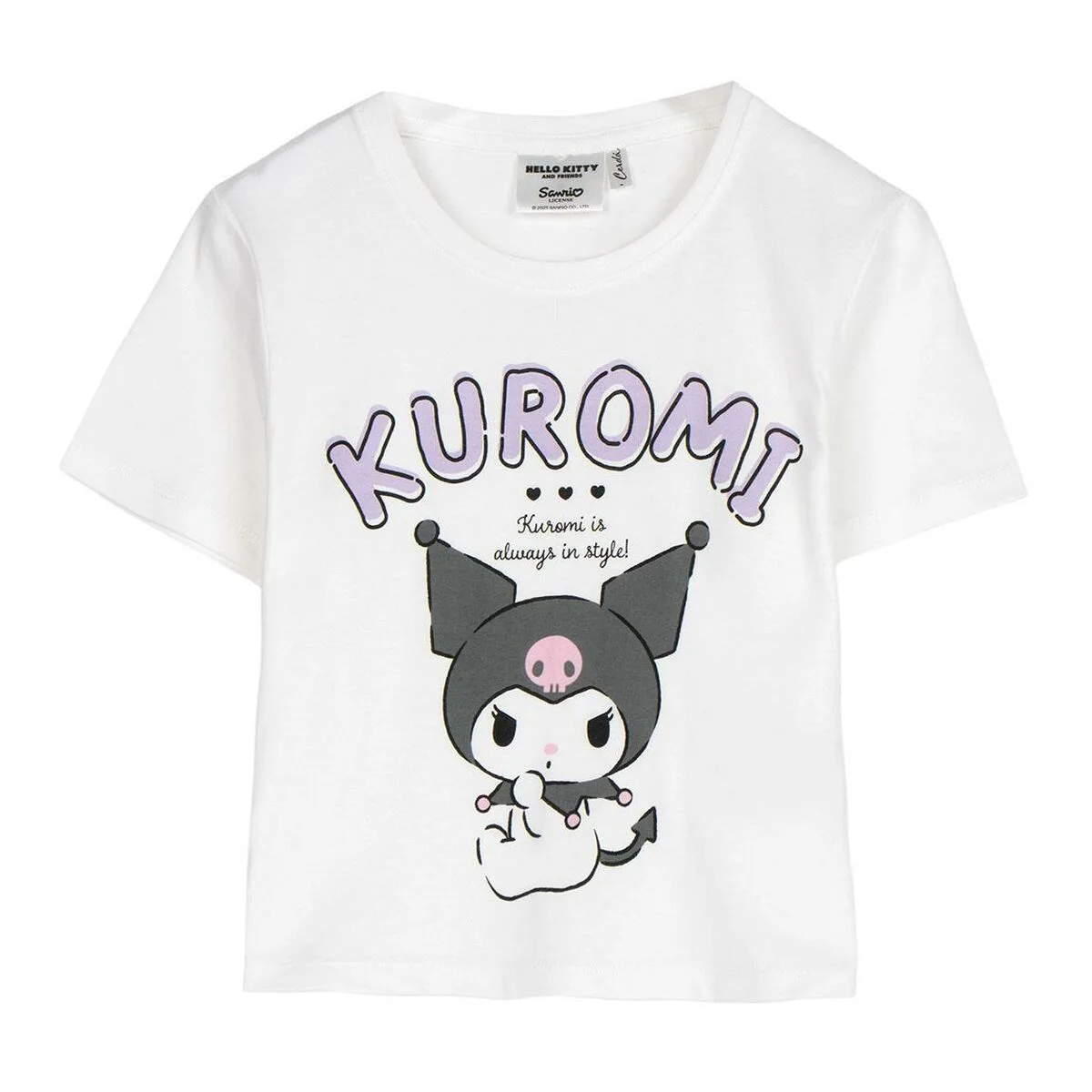 CAMISETA DE MANGA CORTA INFANTIL HELLO KITTY BLANCO