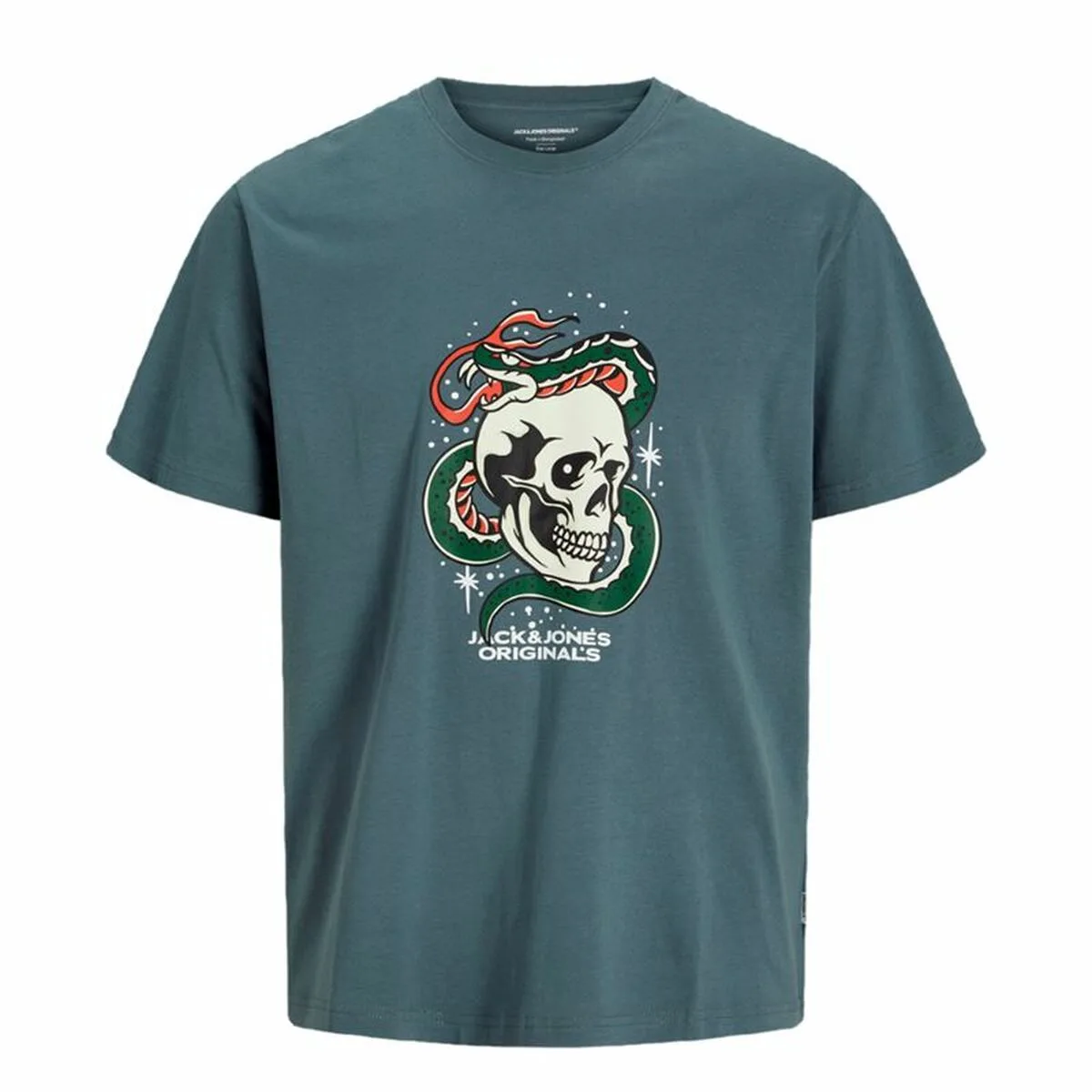 CAMISETA DE MANGA CORTA INFANTIL JACK & JONES JORANATOMY SKULL SS CREW NECK