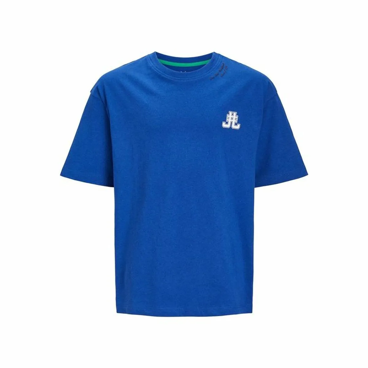 CAMISETA DE MANGA CORTA INFANTIL JACK & JONES JORCOLE BACK PRINT AZUL OSCURO