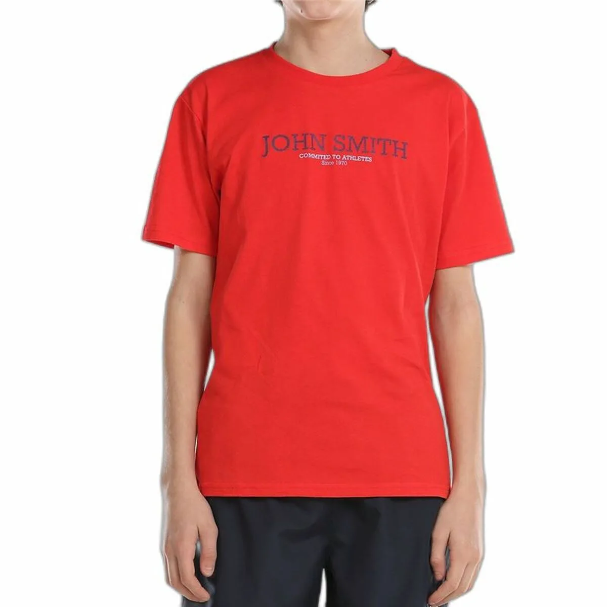 CAMISETA DE MANGA CORTA NIÑO JOHN SMITH EFEBO  ROJO
