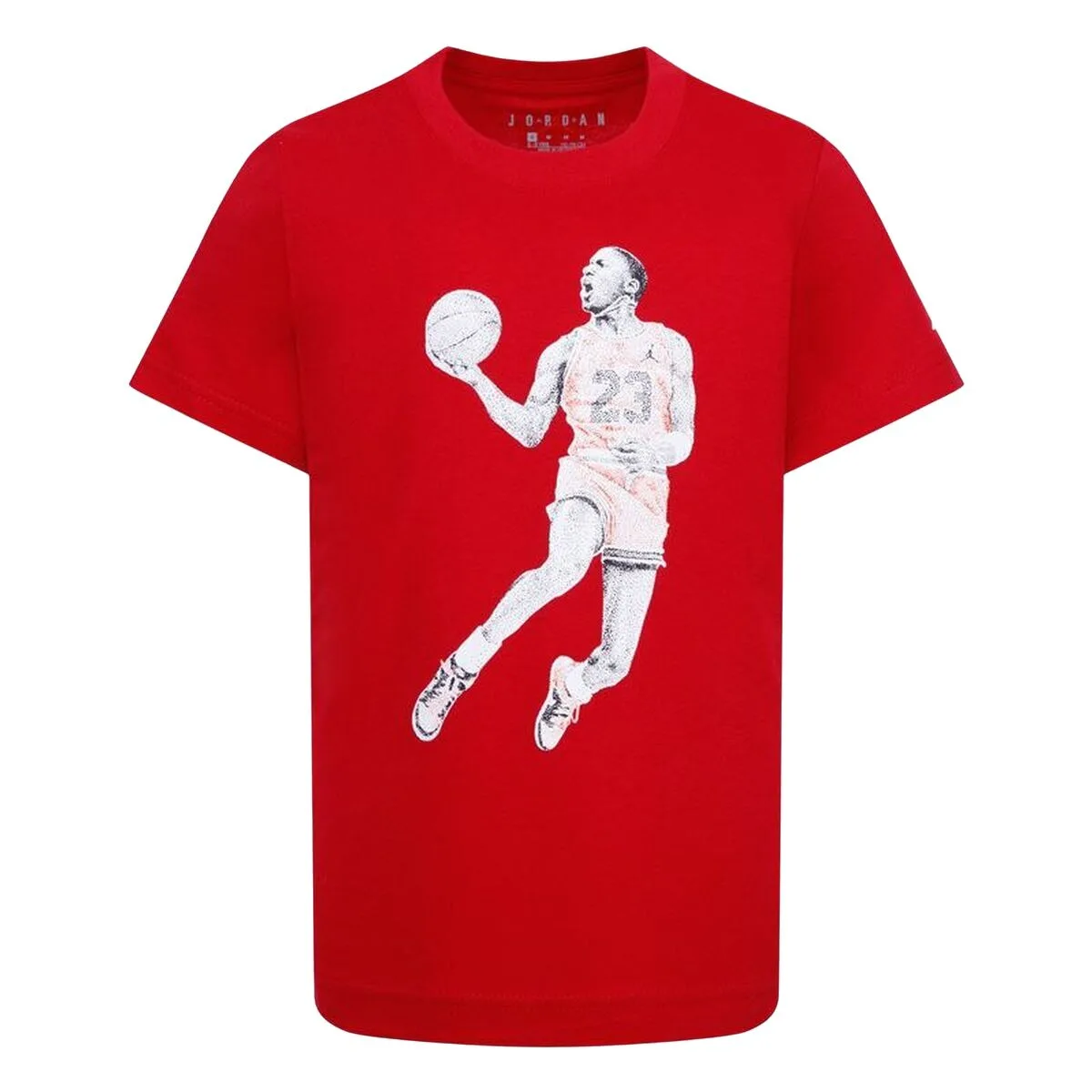 CAMISETA DE MANGA CORTA INFANTIL JORDAN AIR JORDAN DOTS SS ROJO