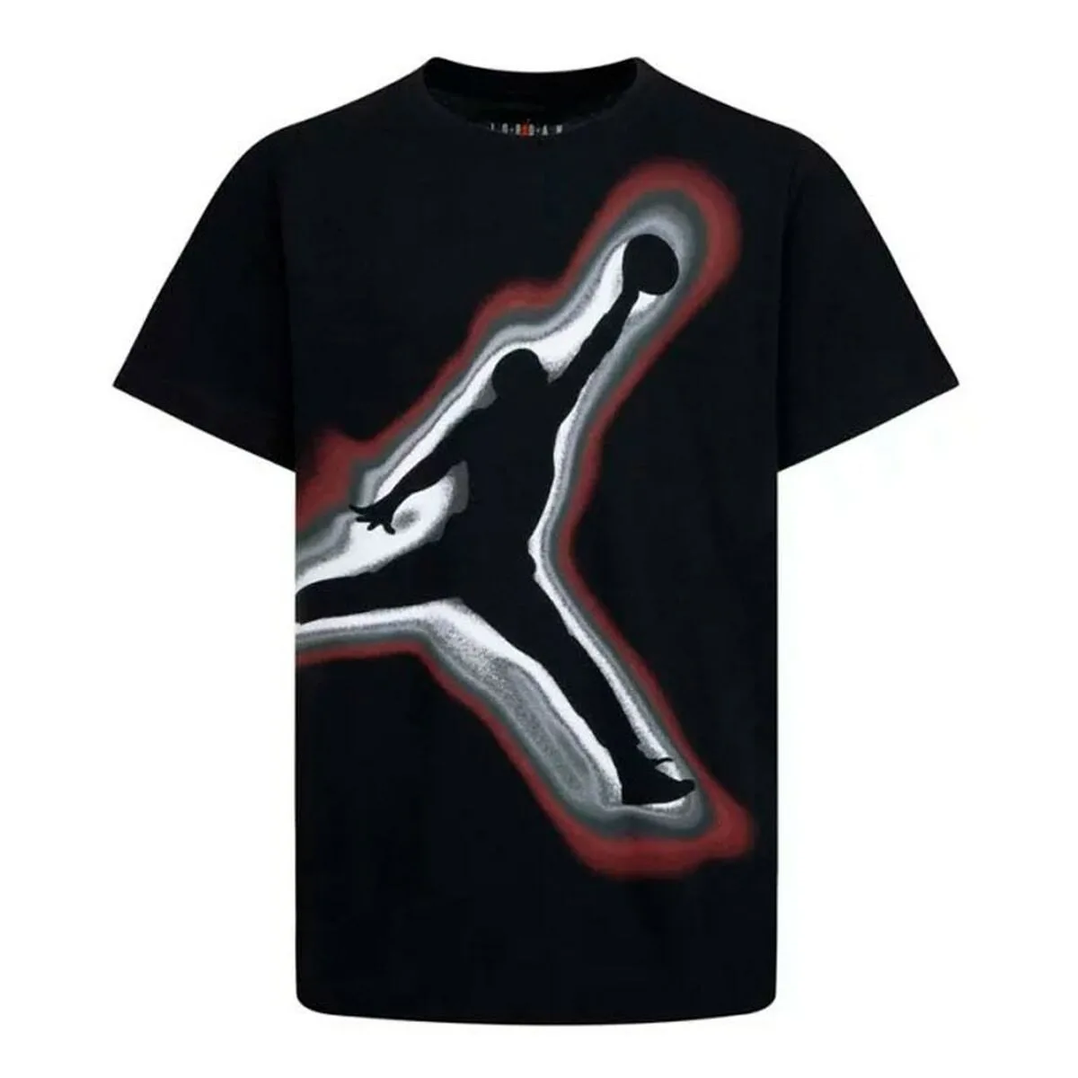CAMISETA DE MANGA CORTA INFANTIL JORDAN JDB AIR HEATMAP JUMPMAN HBR SS 95D238 023 NEGRO