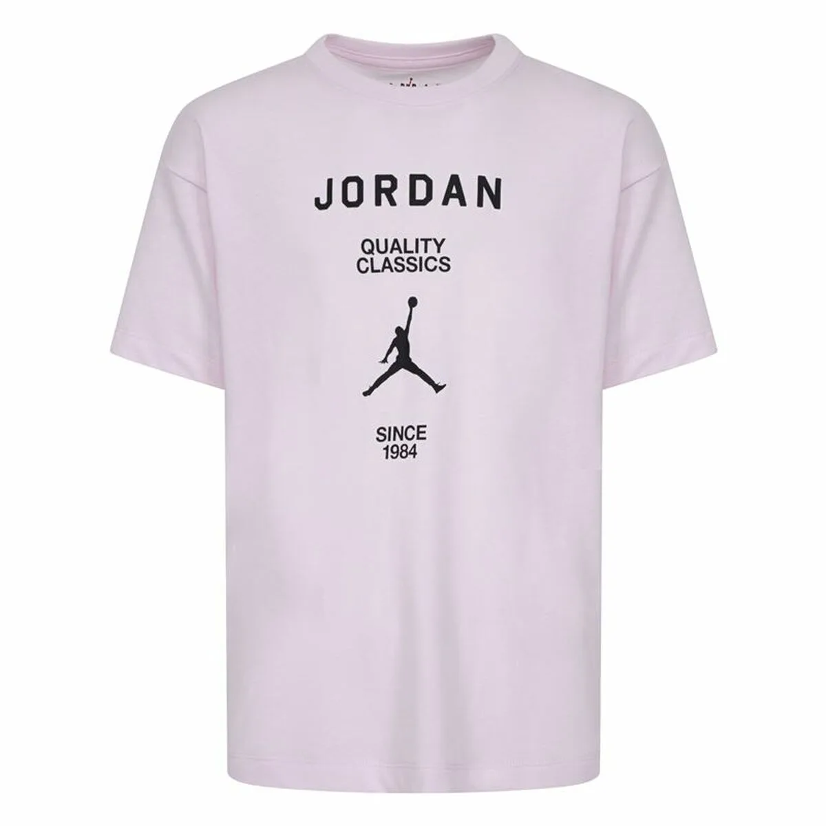 CAMISETA DE MANGA CORTA INFANTIL JORDAN JDG W J SS GF GFX NEGRO ROSA