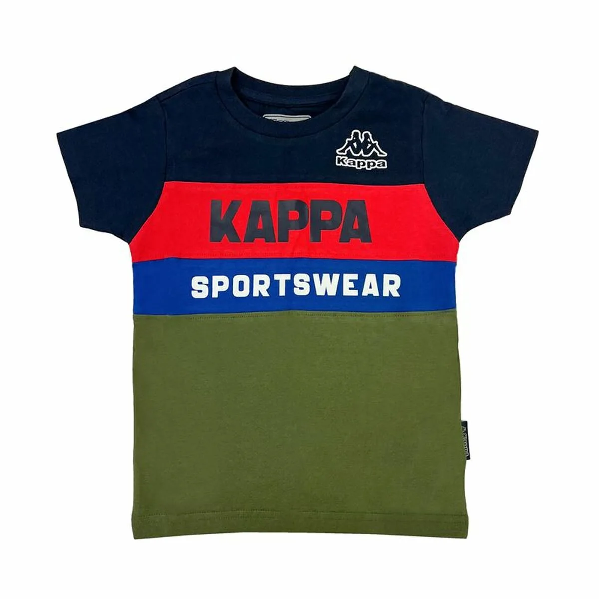CAMISETA DE MANGA CORTA INFANTIL KAPPA 8036M00058 AZUL OSCURO