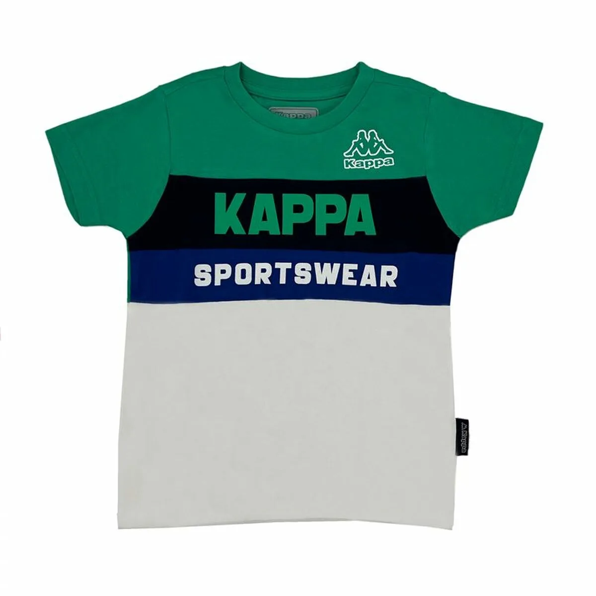 CAMISETA DE MANGA CORTA INFANTIL KAPPA 8056M00058 VERDE OSCURO