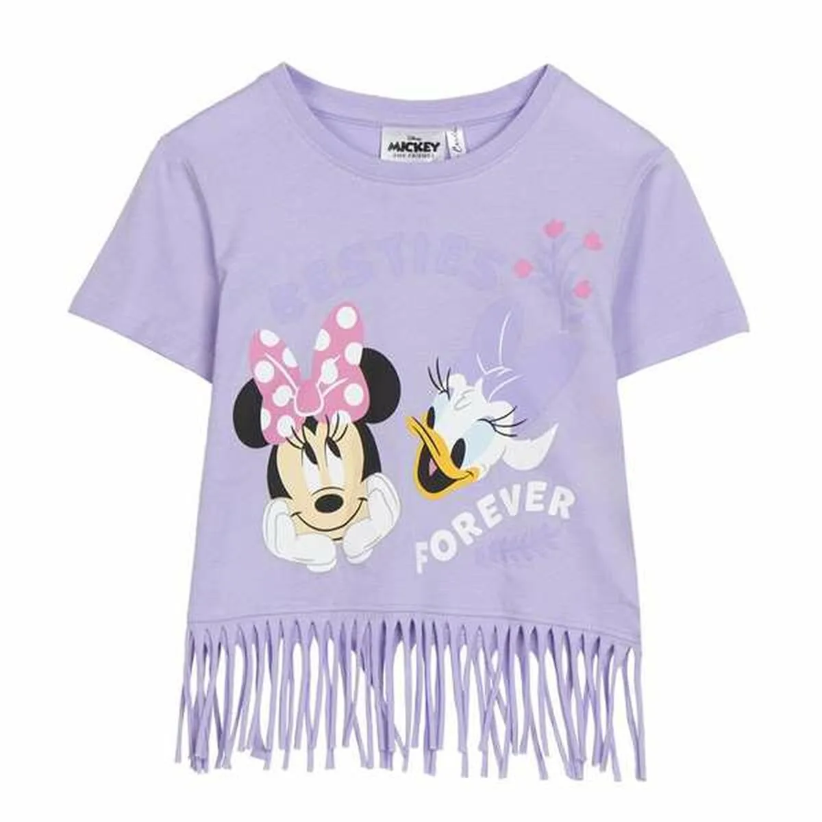 CAMISETA DE MANGA CORTA INFANTIL MINNIE MOUSE MORADO