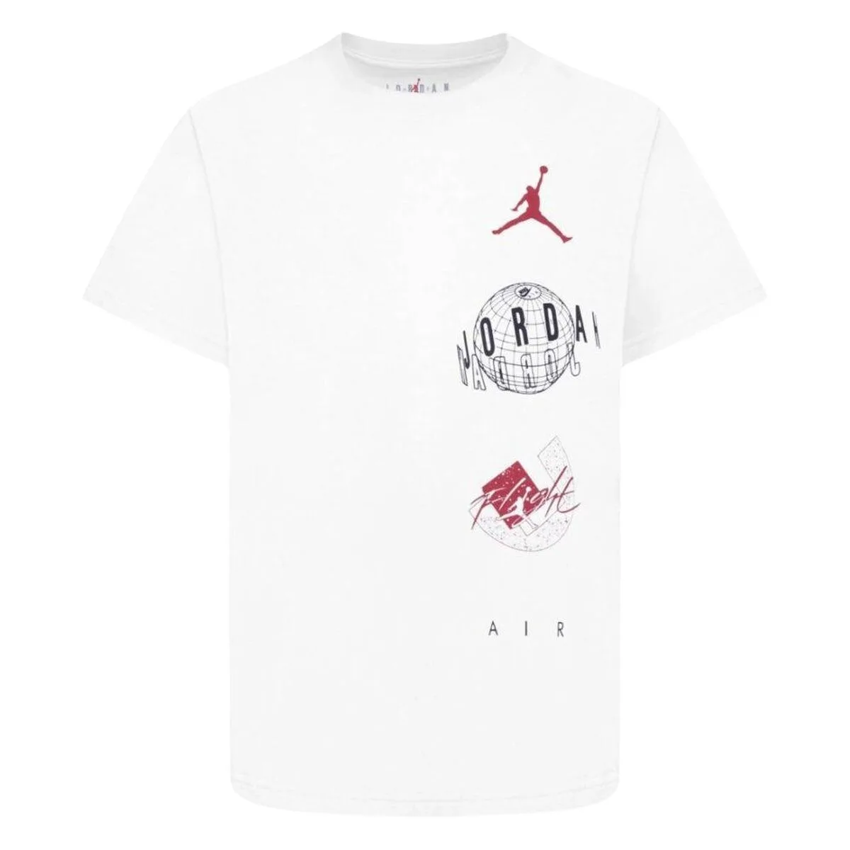 CAMISETA DE MANGA CORTA INFANTIL NIKE JDB AIR GLOBE JORDAN SS TEE 95D121 001 BLANCO