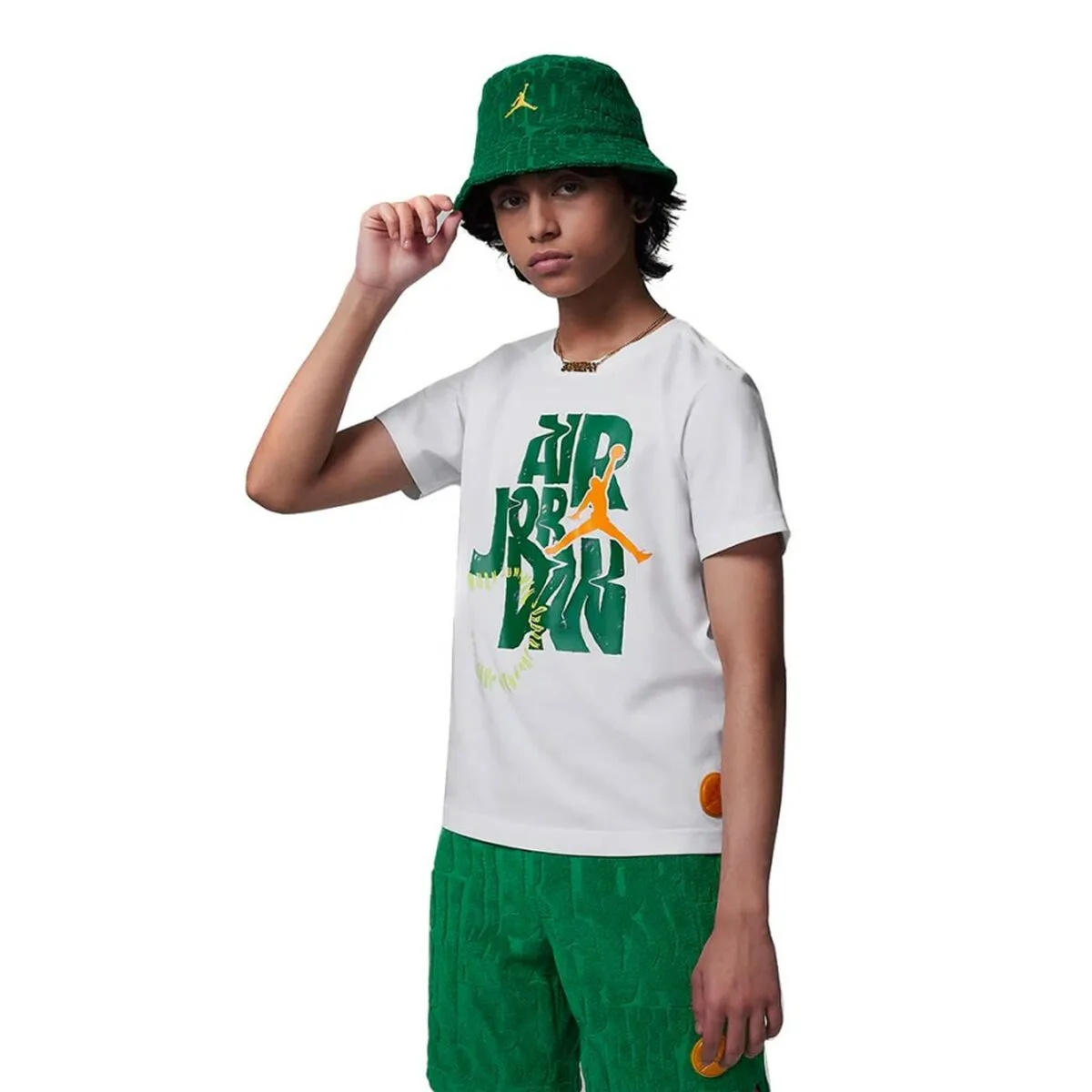 CAMISETA DE MANGA CORTA INFANTIL NIKE JDB FUEL UP COOL DOWN DROPS SS 95D150 001 BLANCO