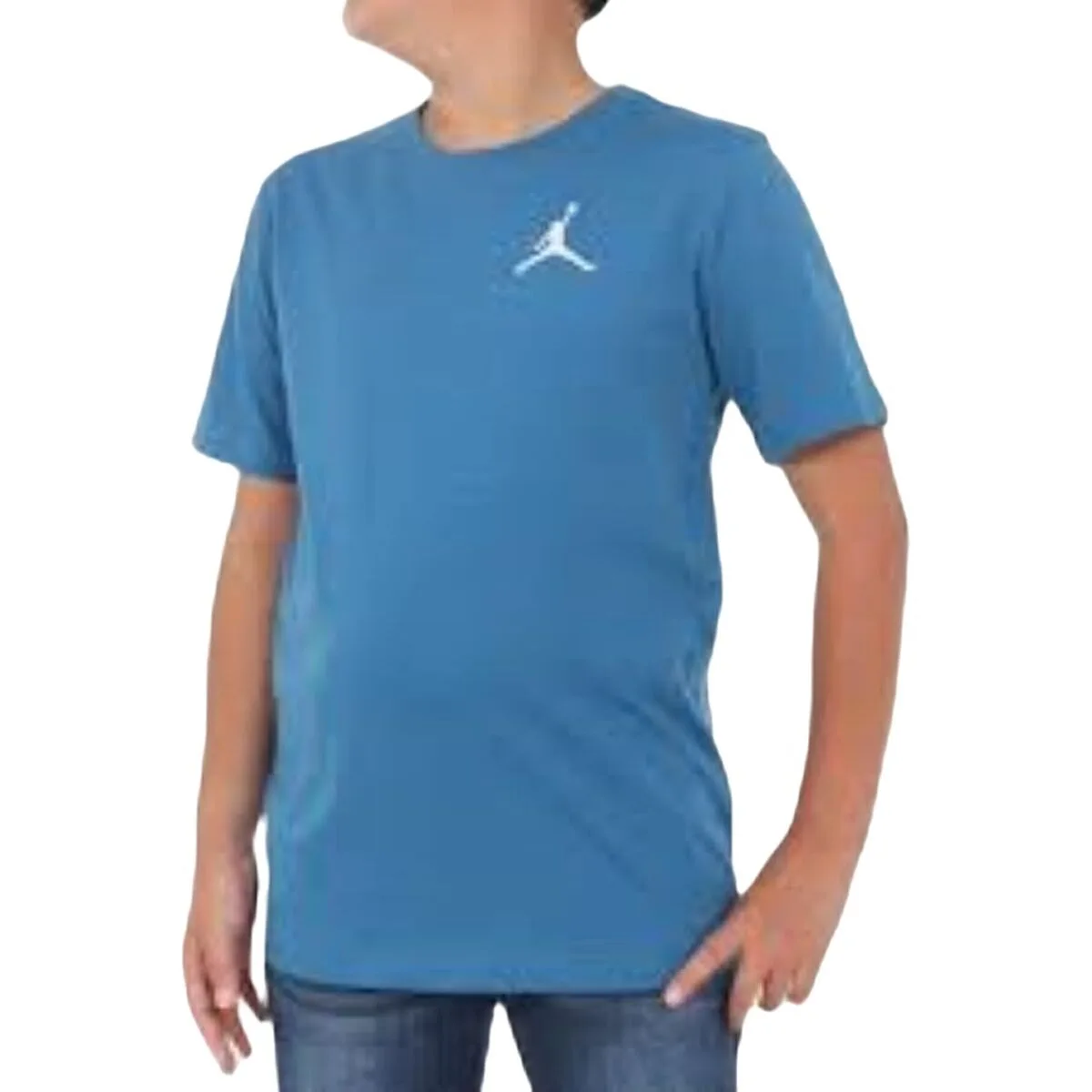 CAMISETA DE MANGA CORTA INFANTIL NIKE JDB JUMPMAN AIR EMB 95A873 U1R AZUL