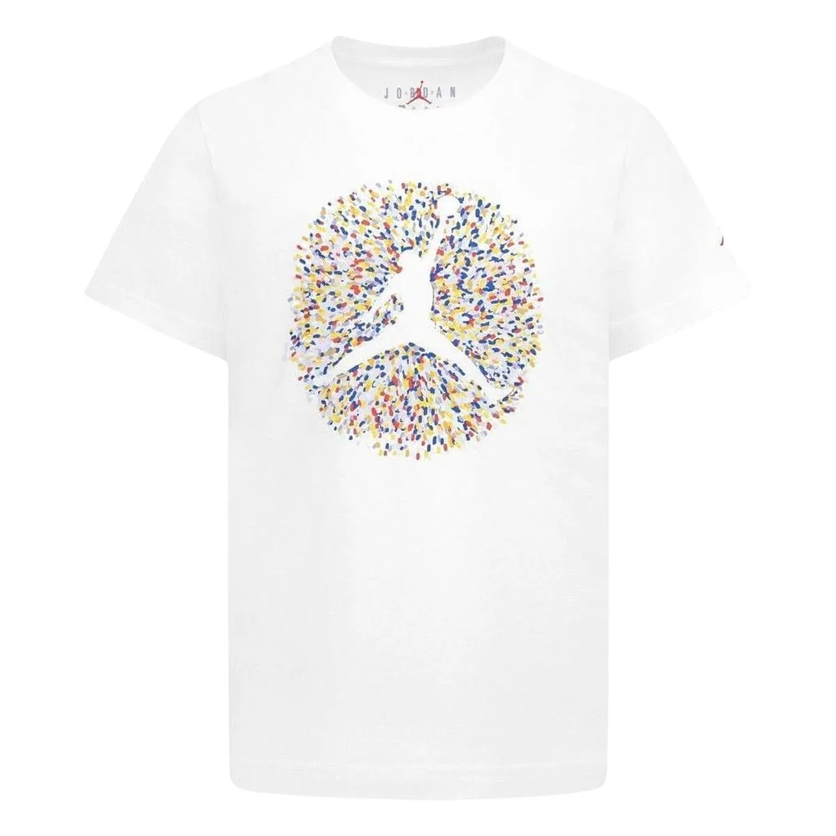 CAMISETA DE MANGA CORTA INFANTIL NIKE JDB POOLSIDE JUMPMAN SS TEE 95D122 001 BLANCO