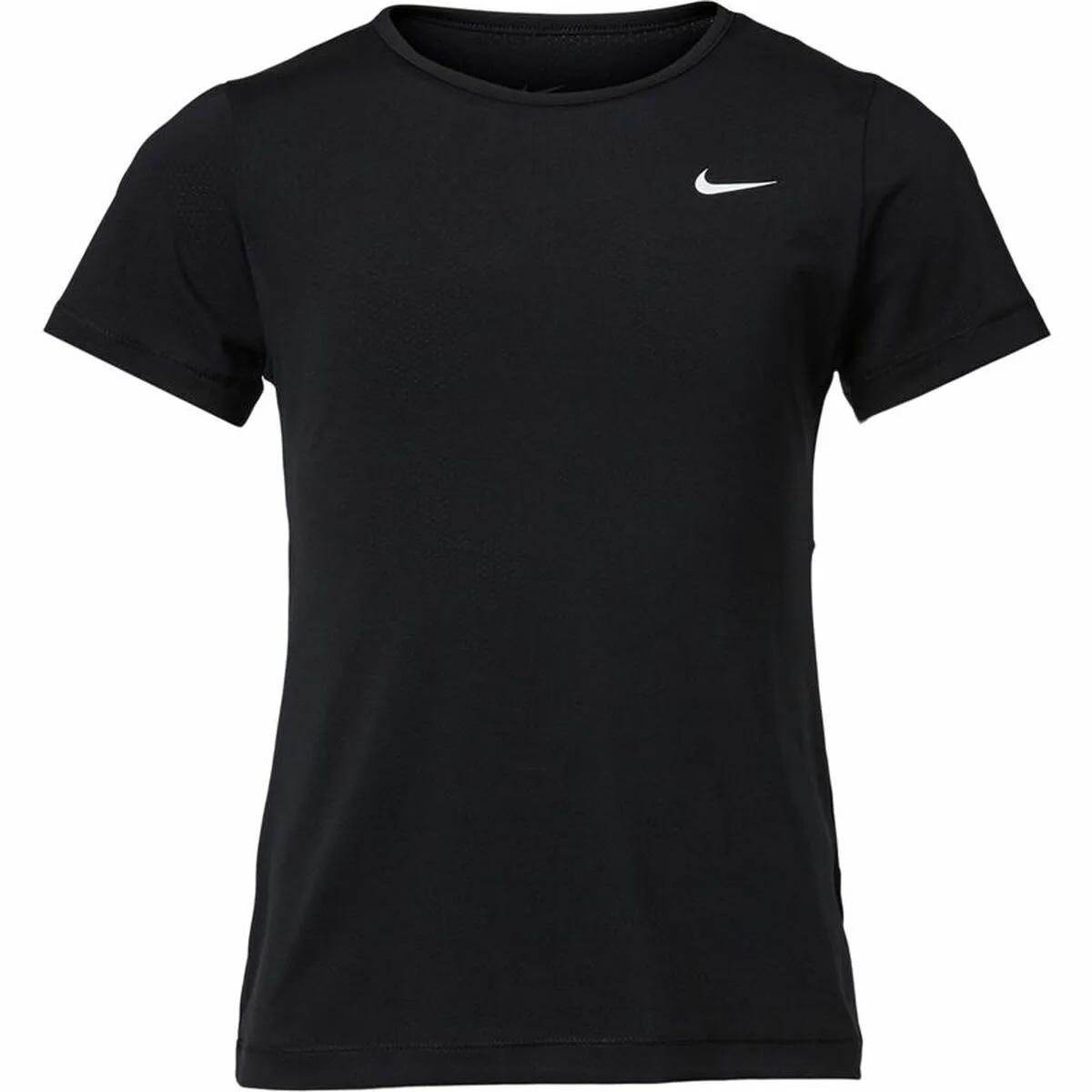 CAMISETA DE MANGA CORTA INFANTIL NIKE PRO NEGRO 92 % POLIÉSTER 8 % SPANDEX
