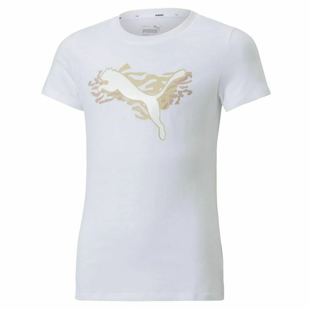 CAMISETA DE MANGA CORTA INFANTIL PUMA ALPHA BLANCO