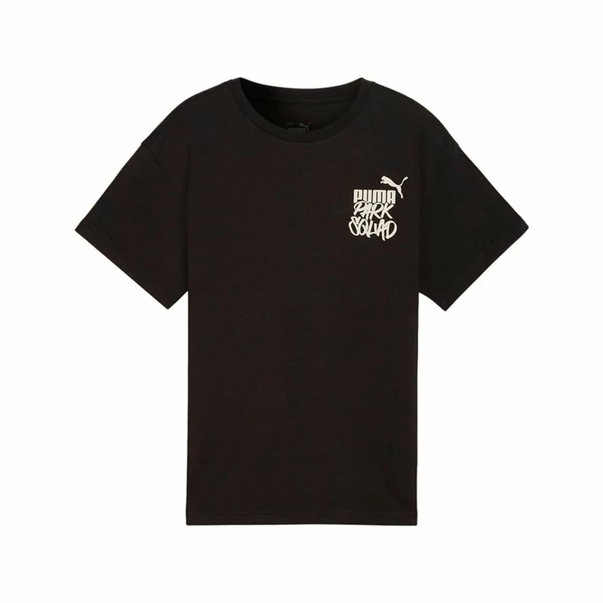 CAMISETA DE MANGA CORTA INFANTIL PUMA ESSENNTIALS+ MID 90S GRAPHIC NEGRO