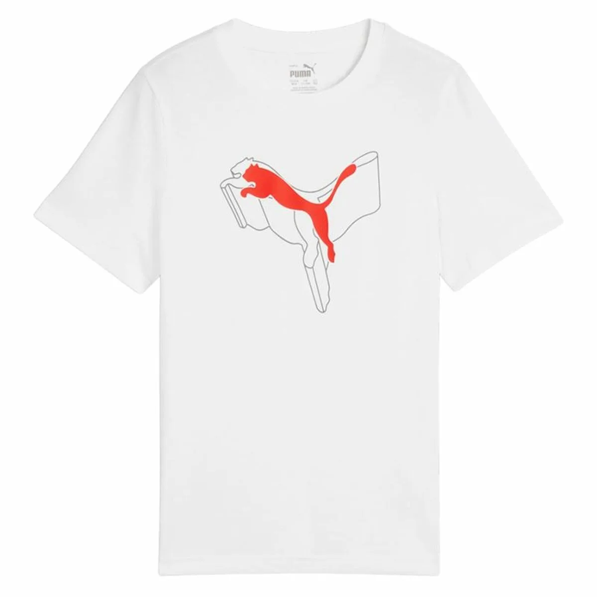CAMISETA DE MANGA CORTA INFANTIL PUMA ESSENTIALS+ LOGO LAB GRAPHIC