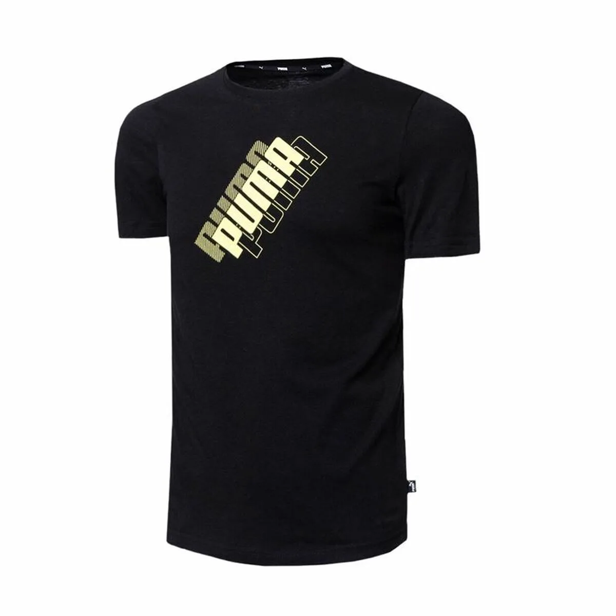 CAMISETA DE MANGA CORTA NIÑO PUMA POWER LOGO NEGRO