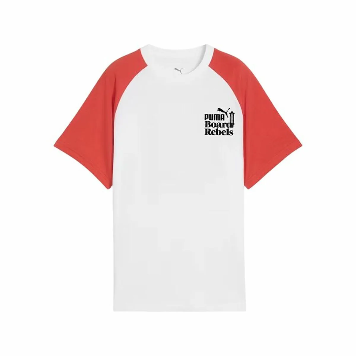CAMISETA DE MANGA CORTA INFANTIL PUMA PUMA MID90S GRAPHIC TEE BLANCO ROJO