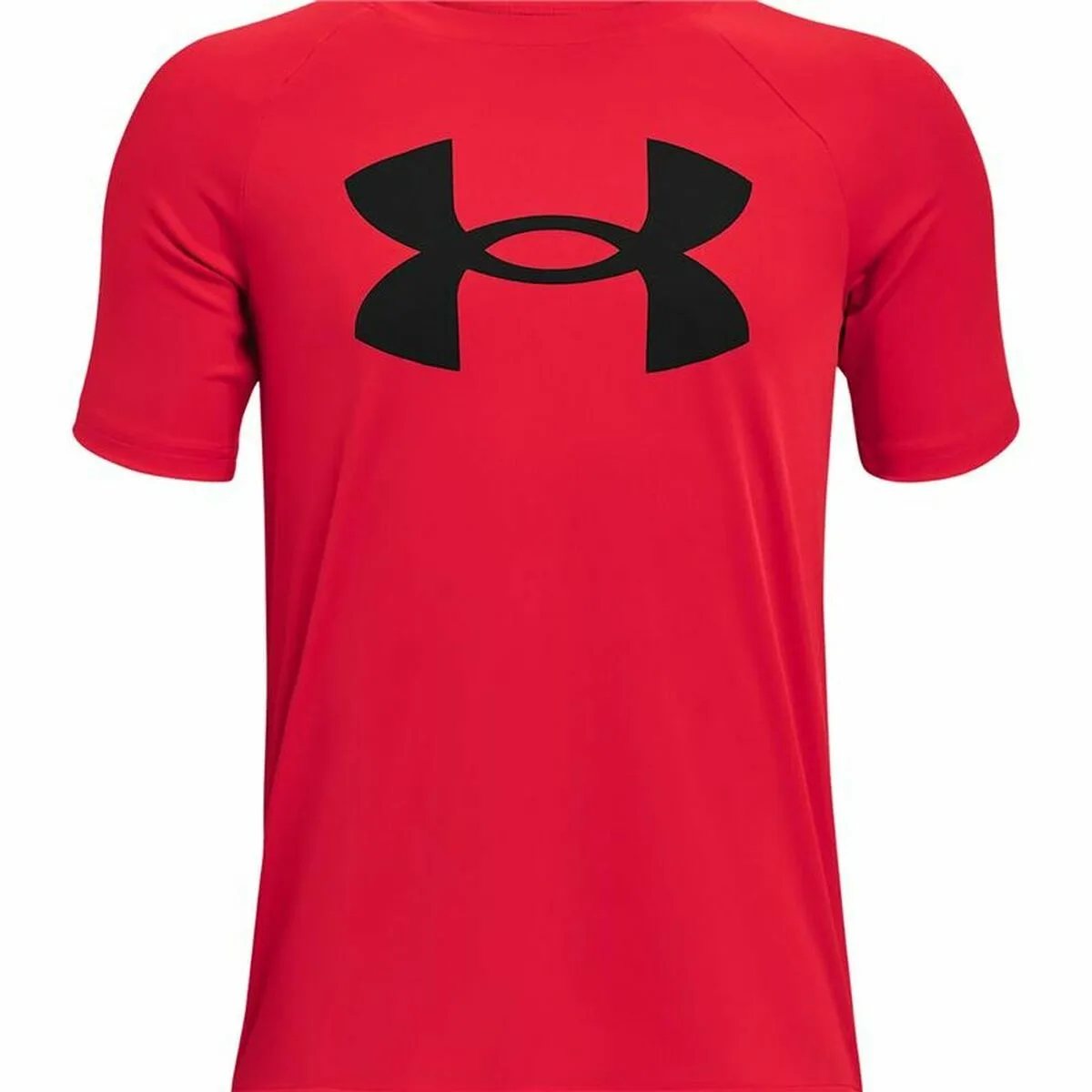 CAMISETA DE MANGA CORTA INFANTIL UNDER ARMOUR  TECH BIG LOGO ROJO