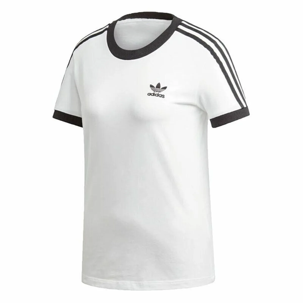 CAMISETA DE MANGA CORTA MUJER ADIDAS 3 STRIPES BLANCO