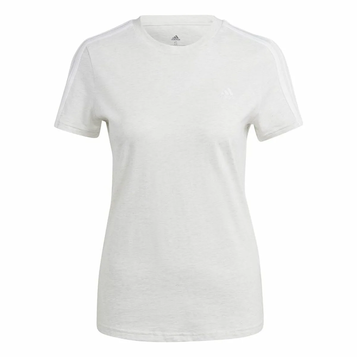 CAMISETA DE MANGA CORTA MUJER ADIDAS 3S BLANCO