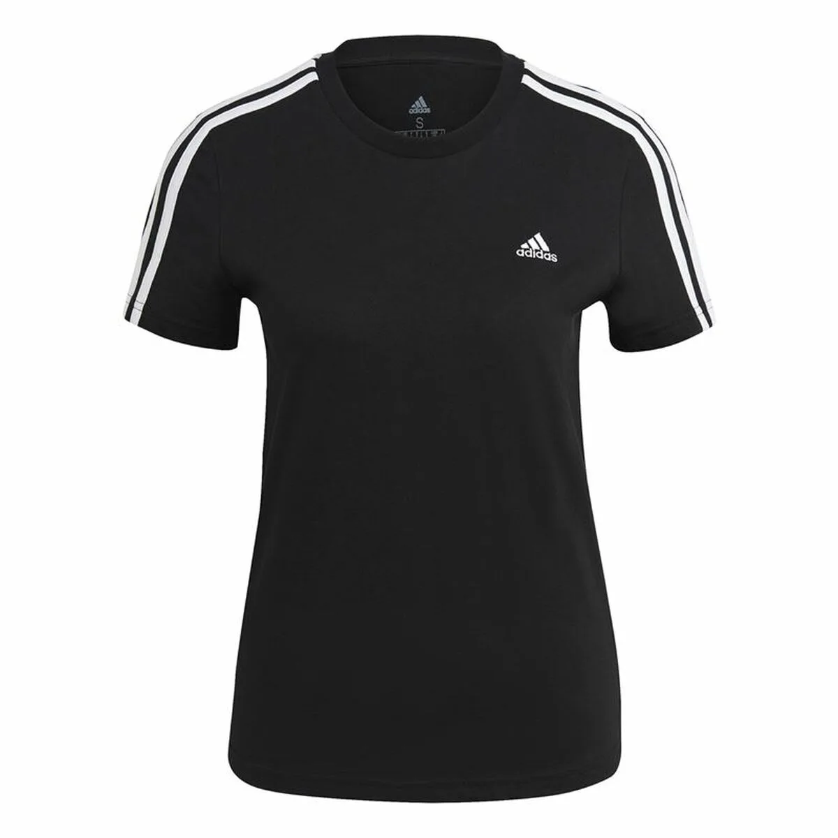 CAMISETA DE MANGA CORTA MUJER ADIDAS 3S T NEGRO