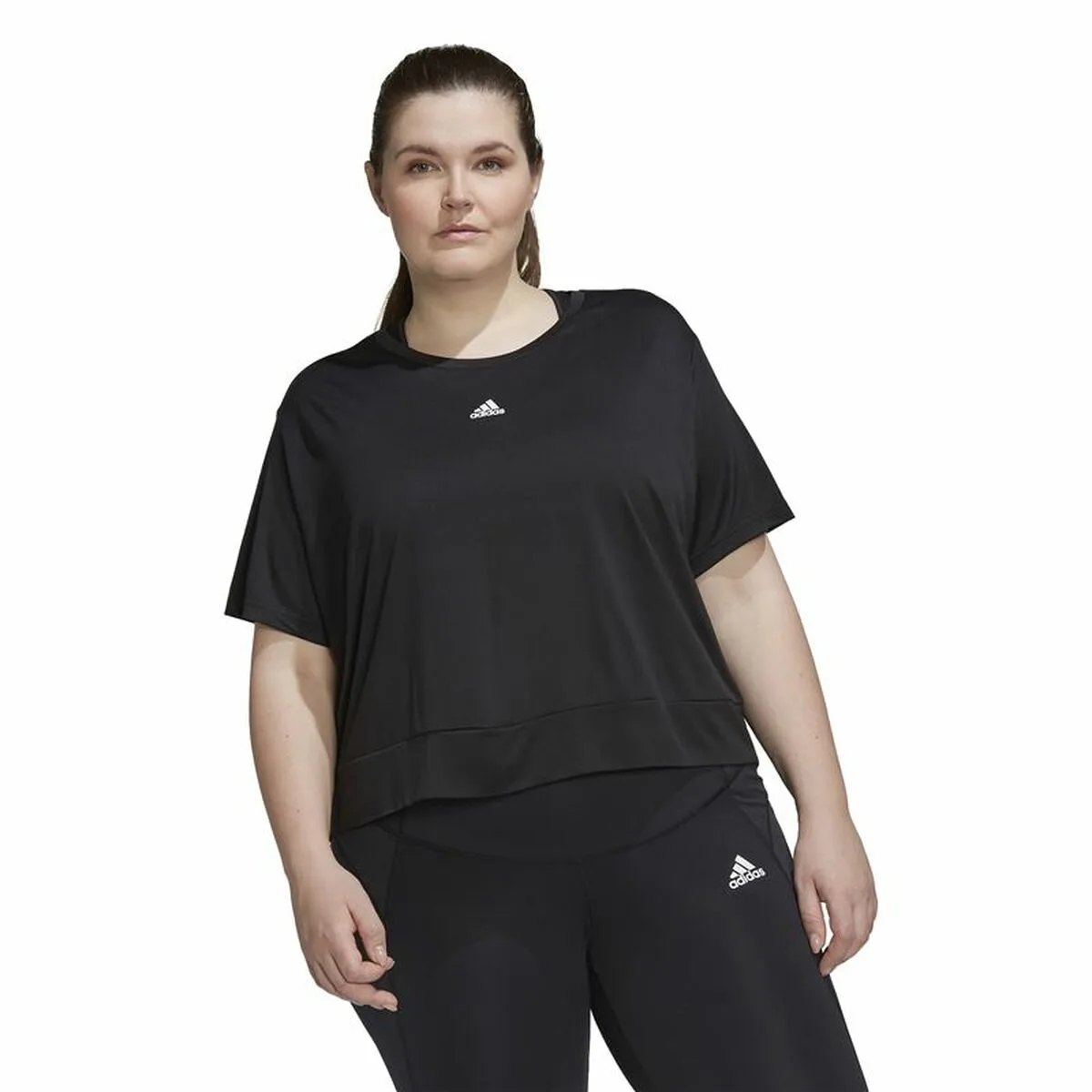 CAMISETA DE MANGA CORTA MUJER ADIDAS AEROREADY STUDIO LOOSE