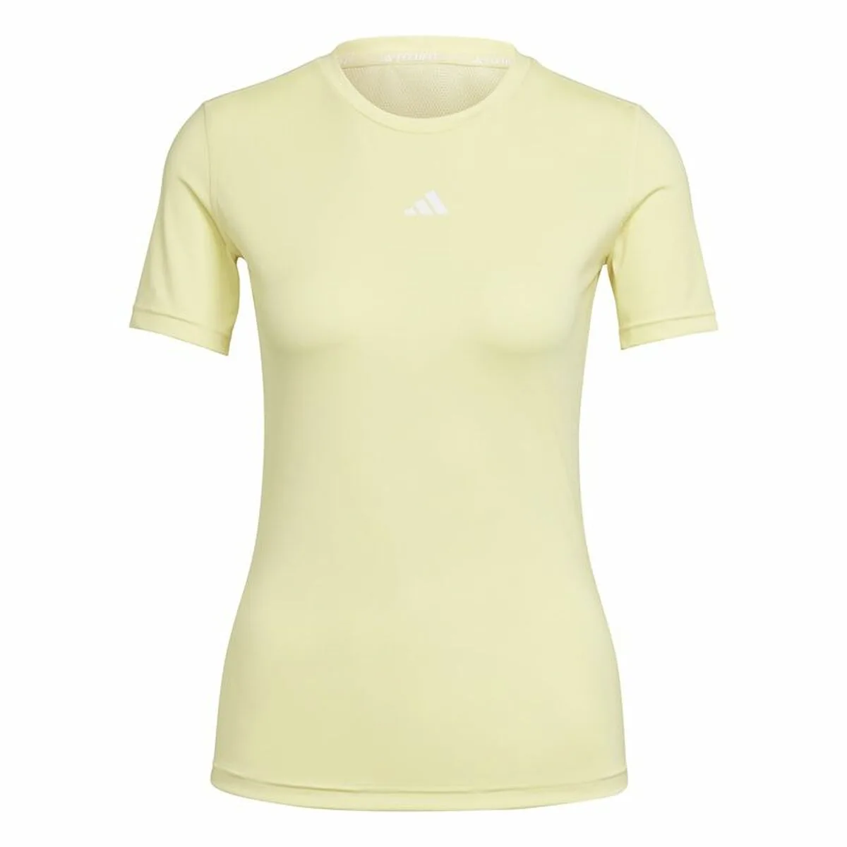 CAMISETA DE MANGA CORTA MUJER ADIDAS TECHFIT TRAINING AMARILLO