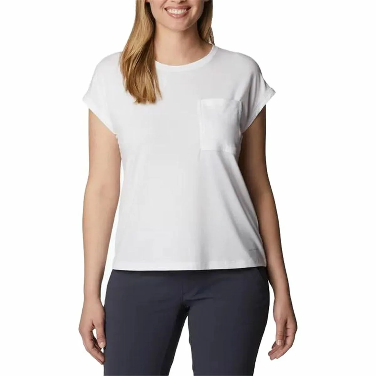 CAMISETA DE MANGA CORTA MUJER COLUMBIA TREK™  BLANCO
