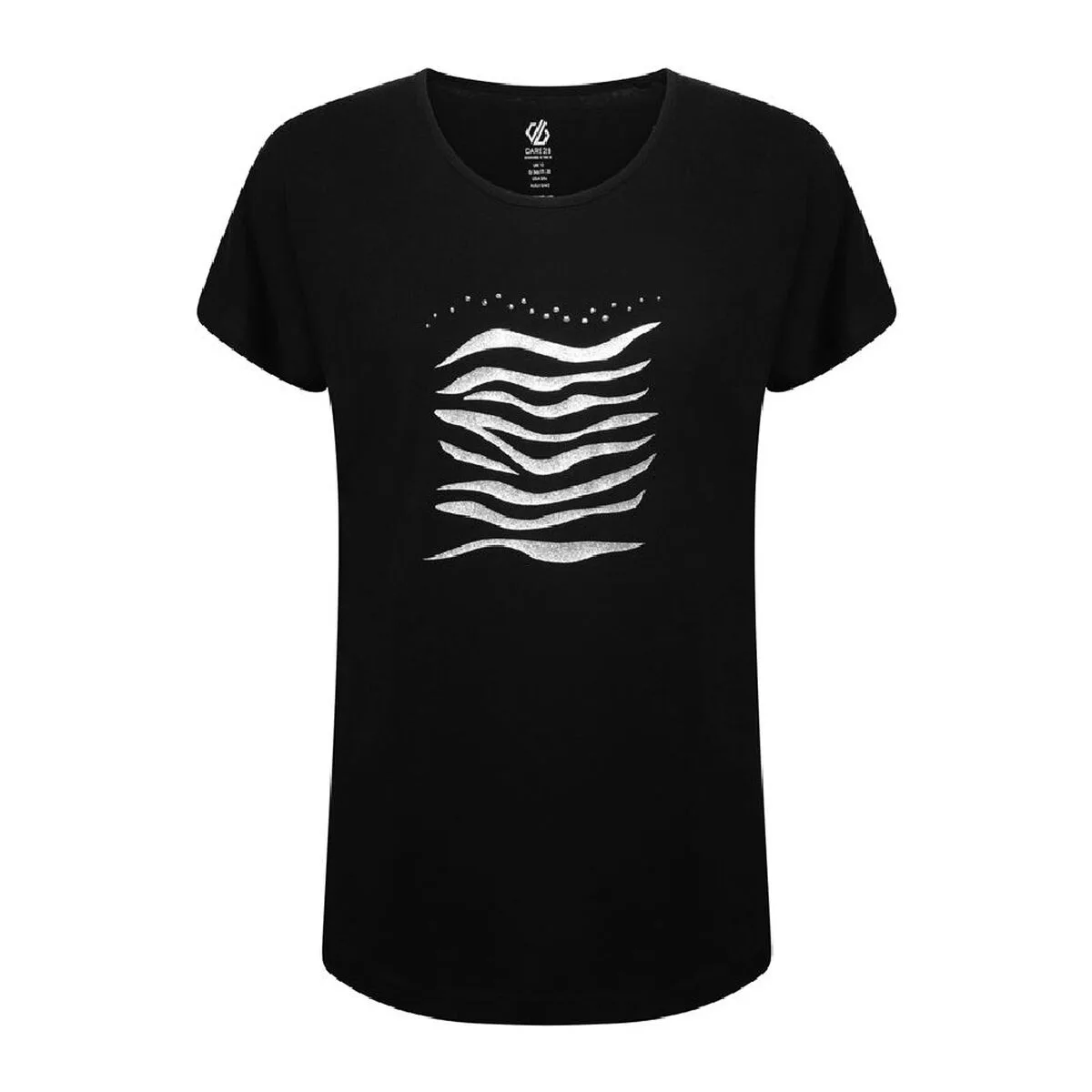 CAMISETA DE MANGA CORTA MUJER DARE 2B EMANATION NEGRO