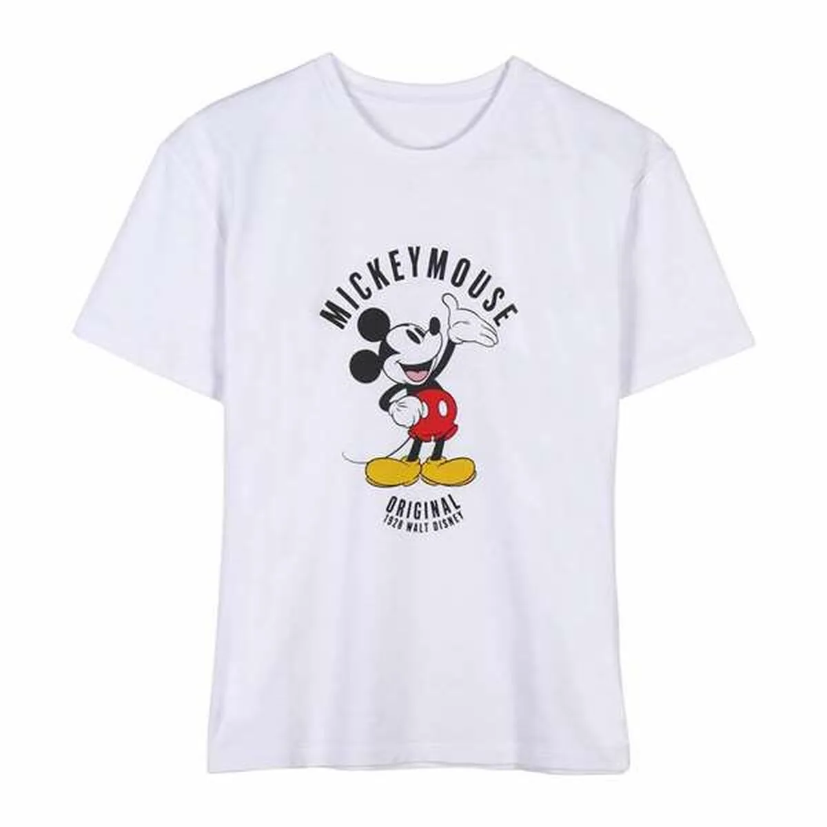 CAMISETA DE MANGA CORTA MUJER MICKEY MOUSE BLANCO