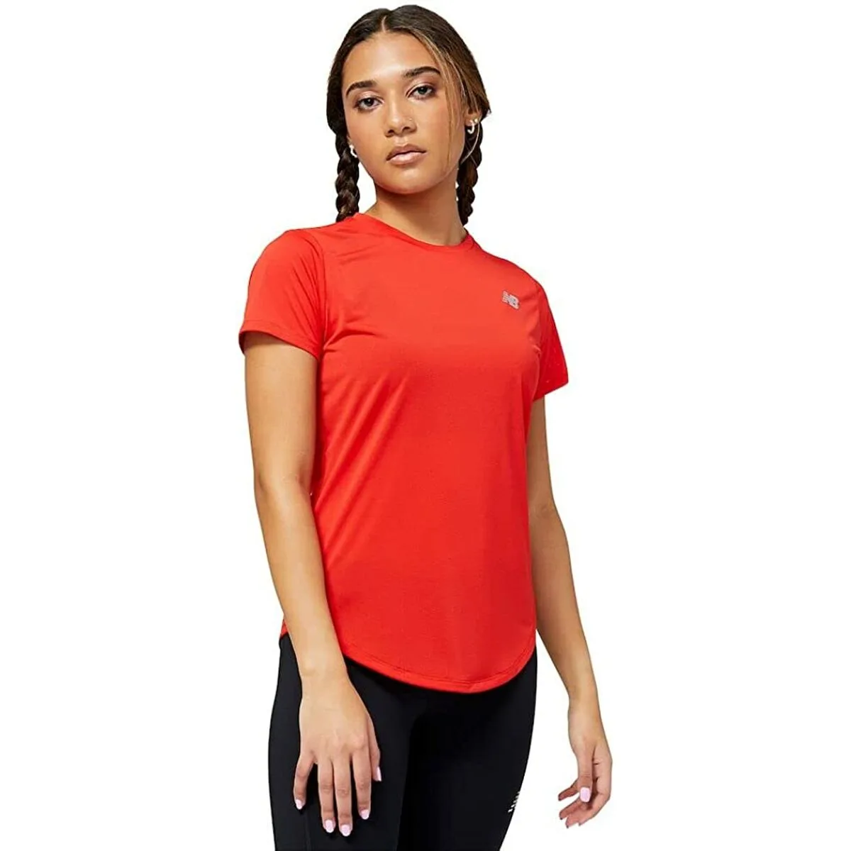 CAMISETA DE MANGA CORTA MUJER NEW BALANCE ACCELERATE ROJO