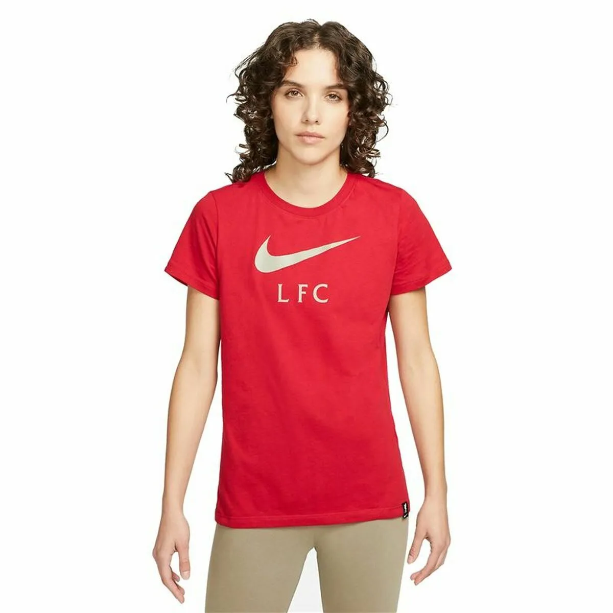 CAMISETA DE MANGA CORTA MUJER NIKE LIVERPOOL FC ROJO