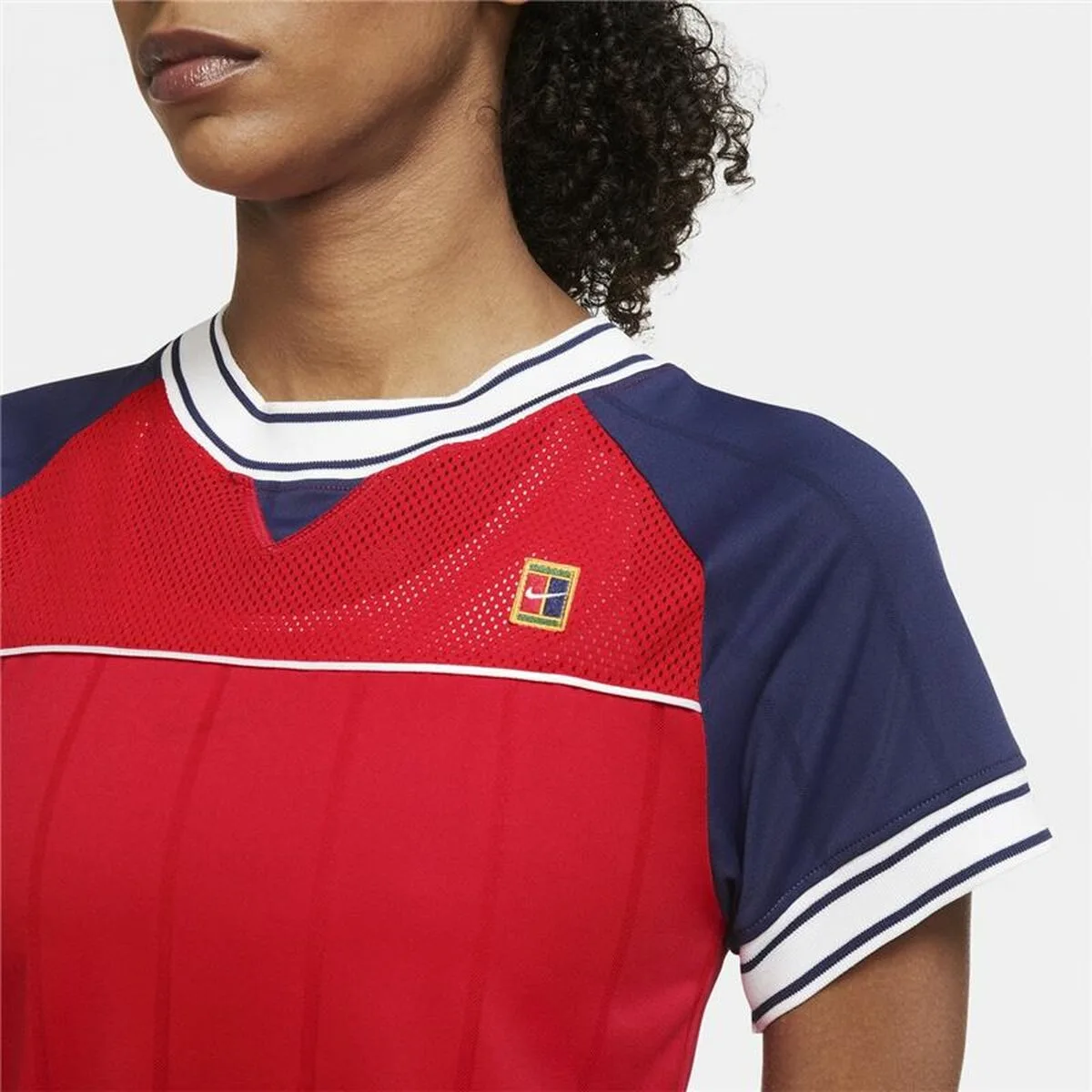 T shirt a manches courtes femme nike tennis bleu rouge s646786084