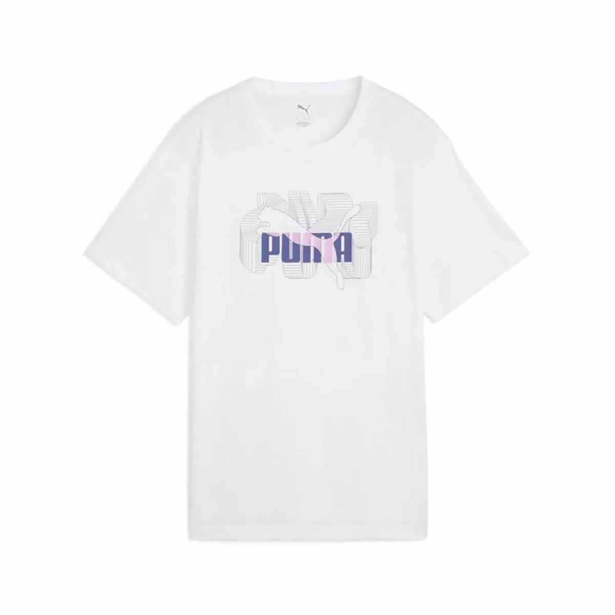 CAMISETA DE MANGA CORTA MUJER PUMA  GRAPHICS STACKED