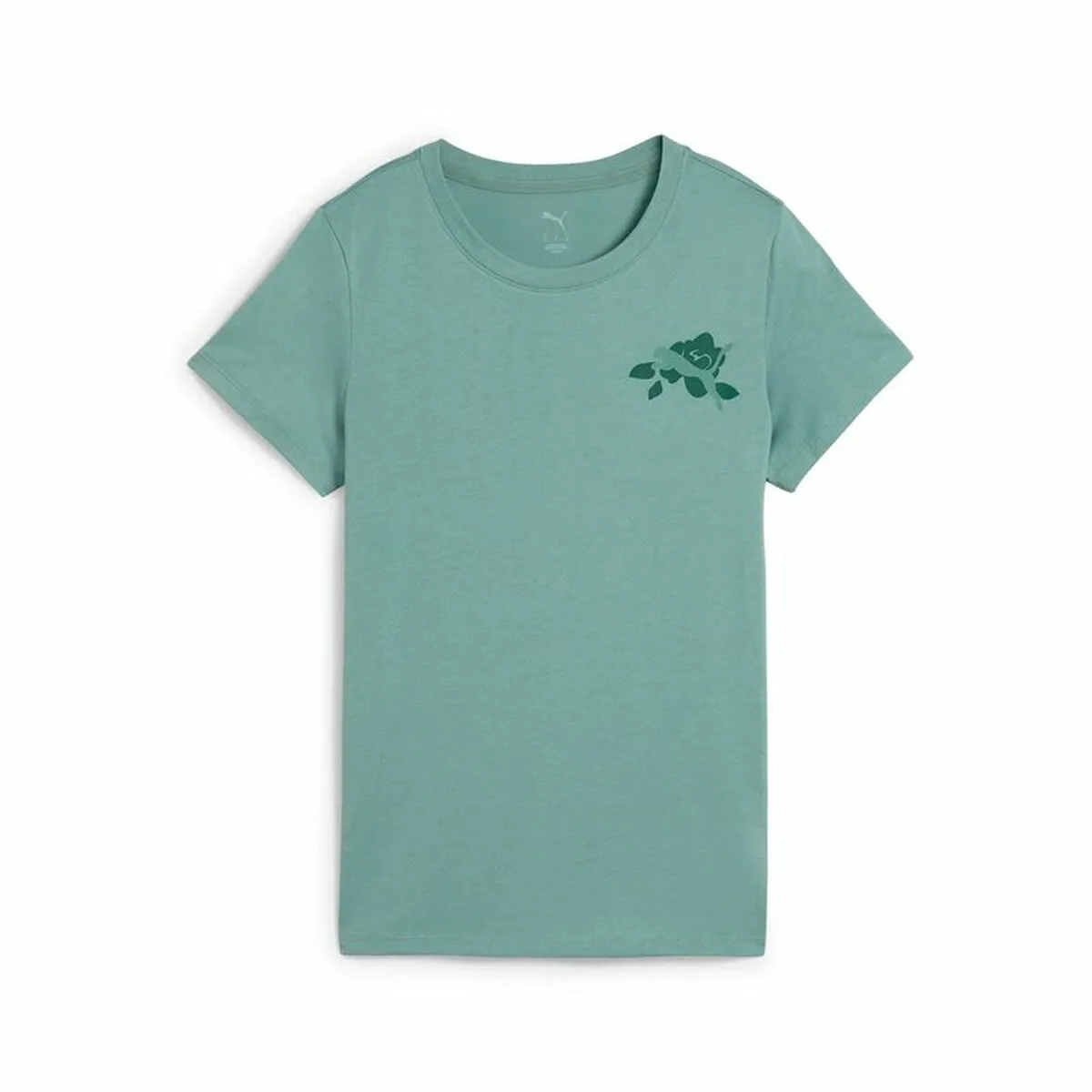 CAMISETA DE MANGA CORTA MUJER PUMA GRAPHICS TRAIN CONCE VERDE