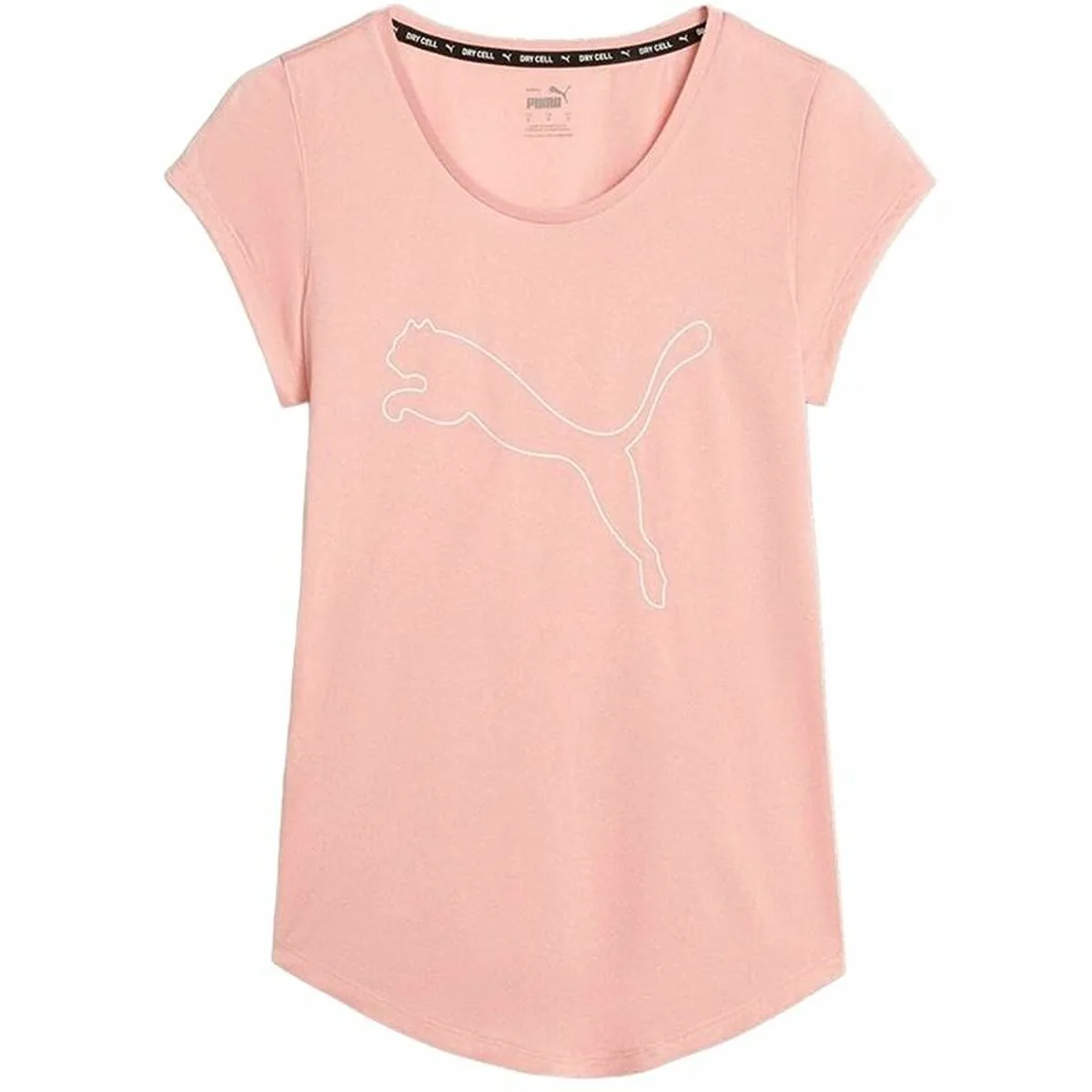 CAMISETA DE MANGA CORTA MUJER PUMA TRAIN FAVORITERSE ROSA CLARO