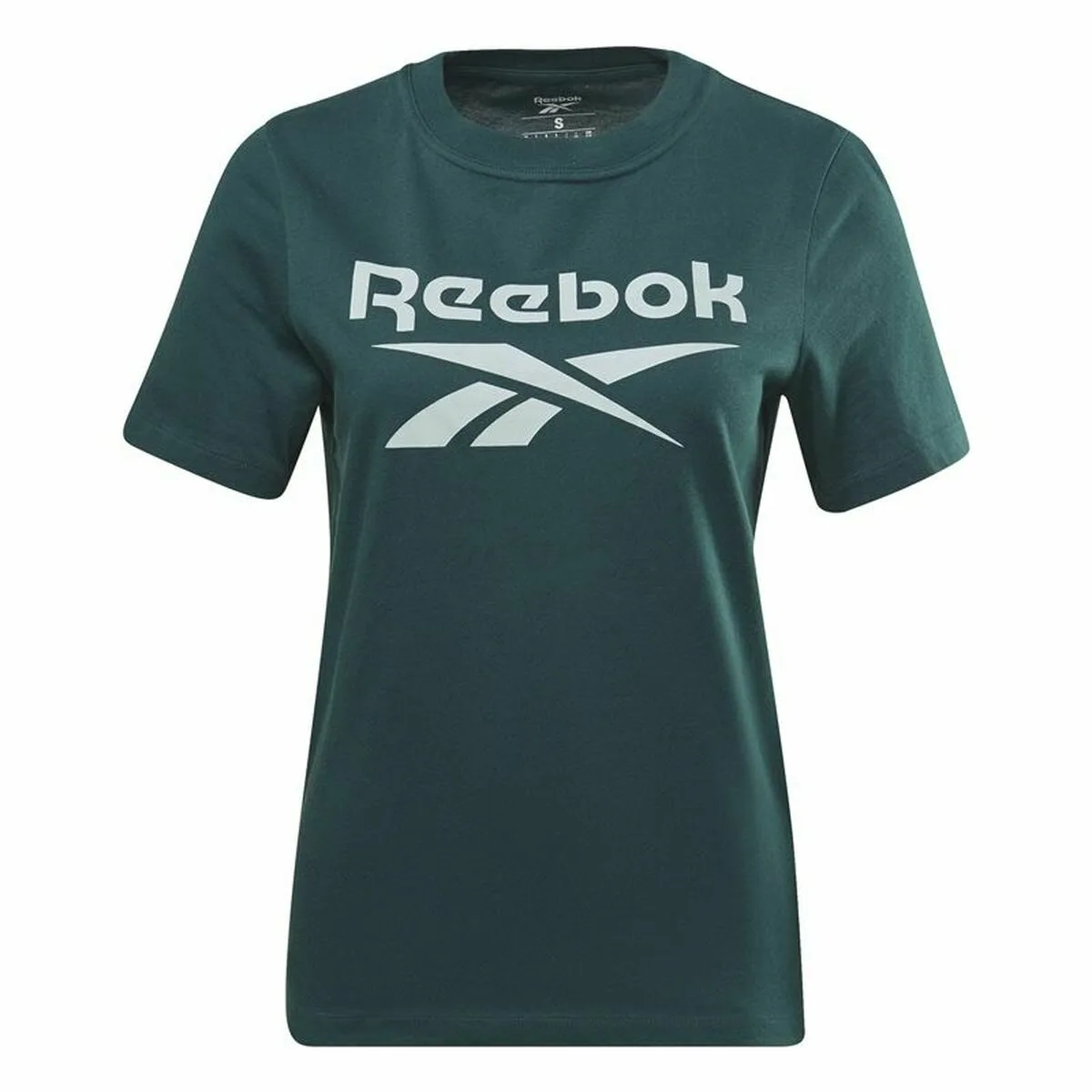 CAMISETA DE MANGA CORTA MUJER REEBOK  IDENTITY CIAN