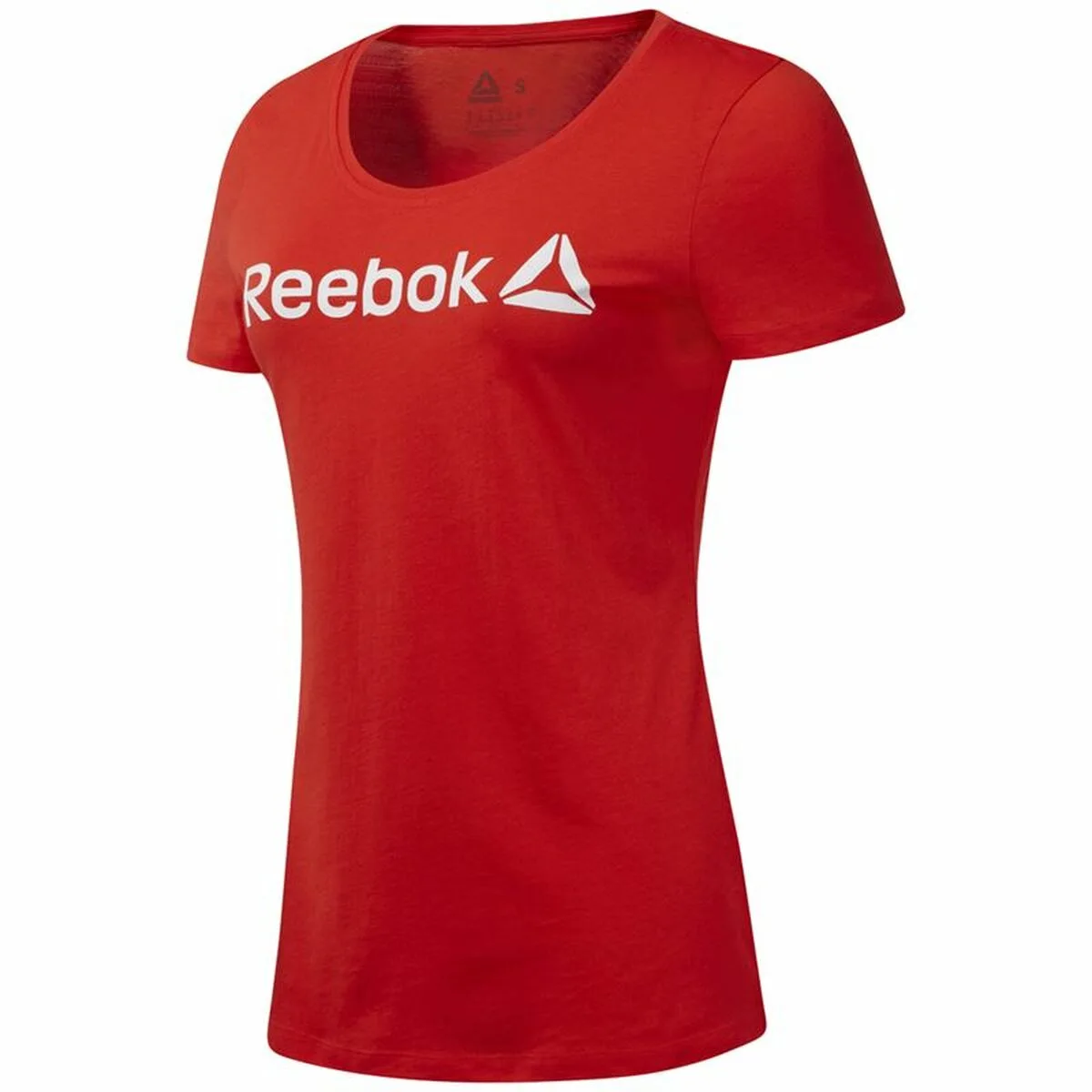 CAMISETA DE MANGA CORTA MUJER REEBOK SCOOP NECK ROJO