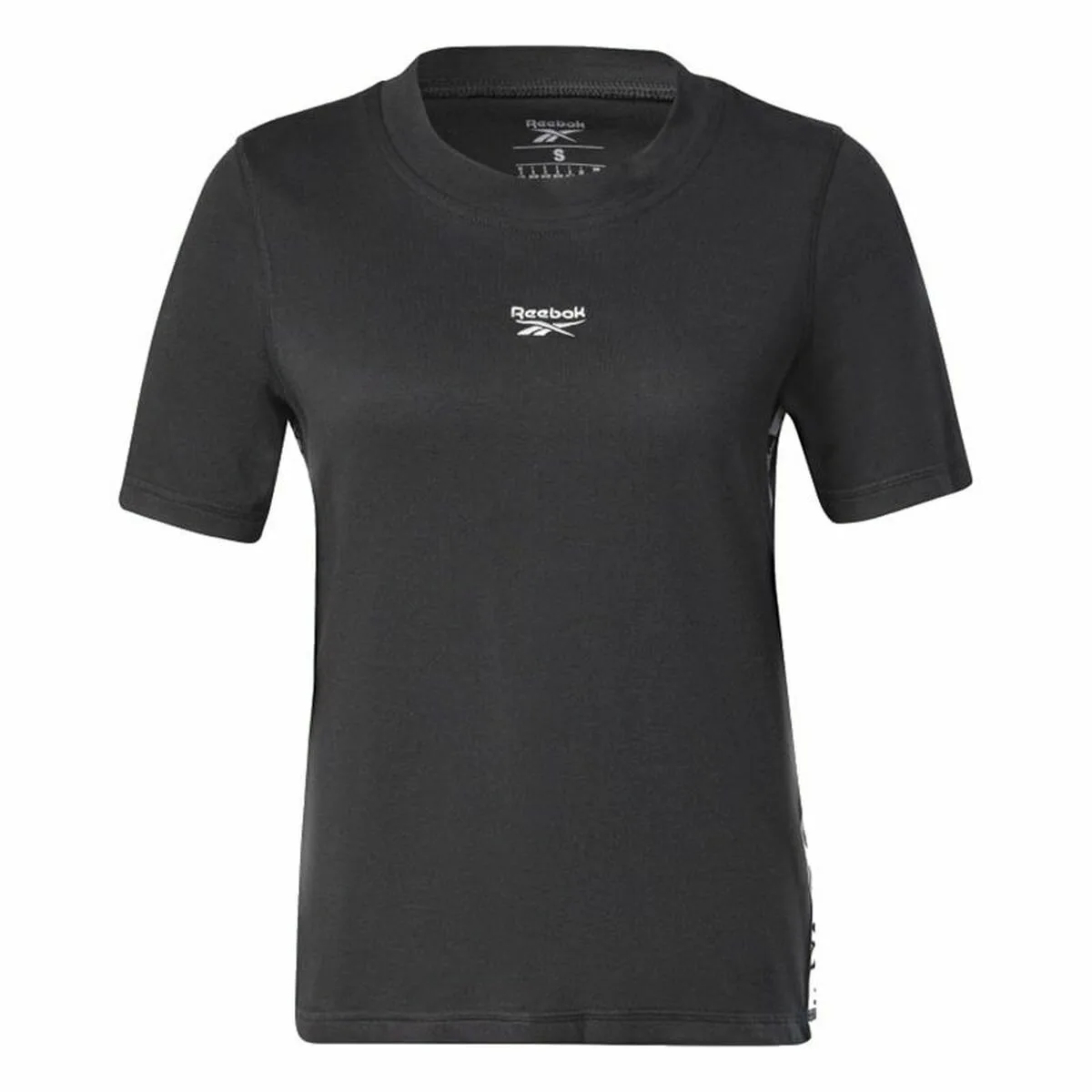 CAMISETA DE MANGA CORTA MUJER REEBOK TAPE PACK NEGRO