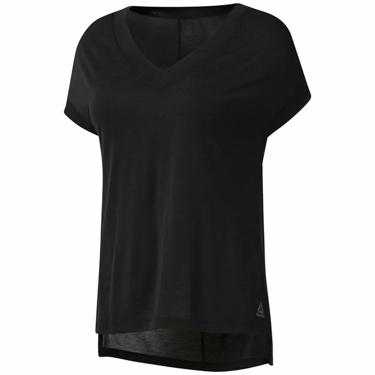 CAMISETA DE MANGA CORTA MUJER REEBOK WOR SUPREMIUM DETAIL NEGRO