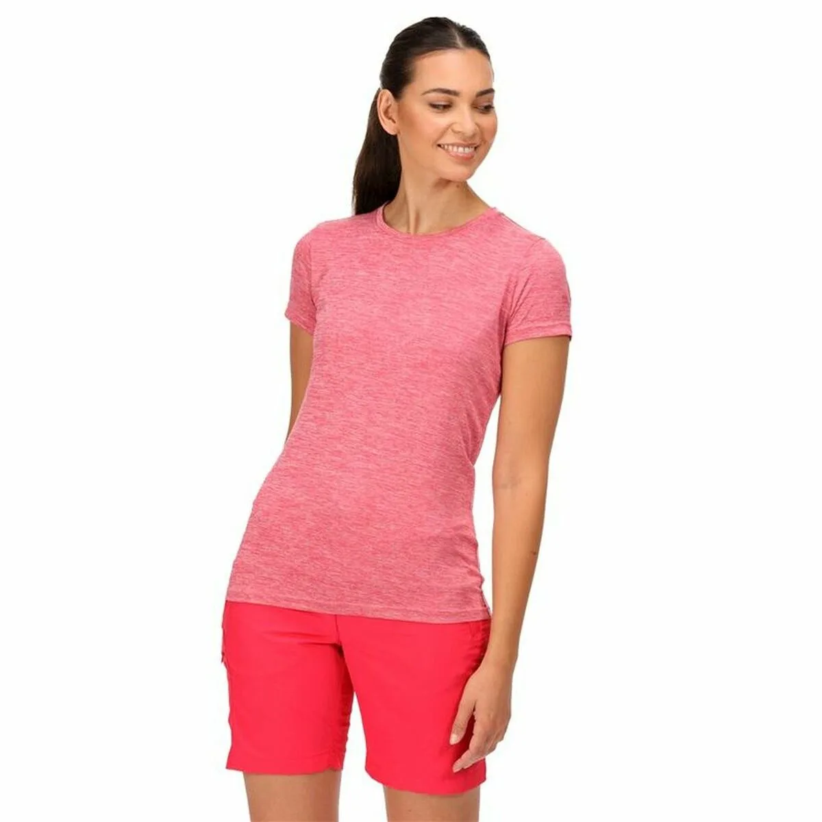 CAMISETA DE MANGA CORTA MUJER REGATTA  REGATTA FINGAL EDITION ROSA