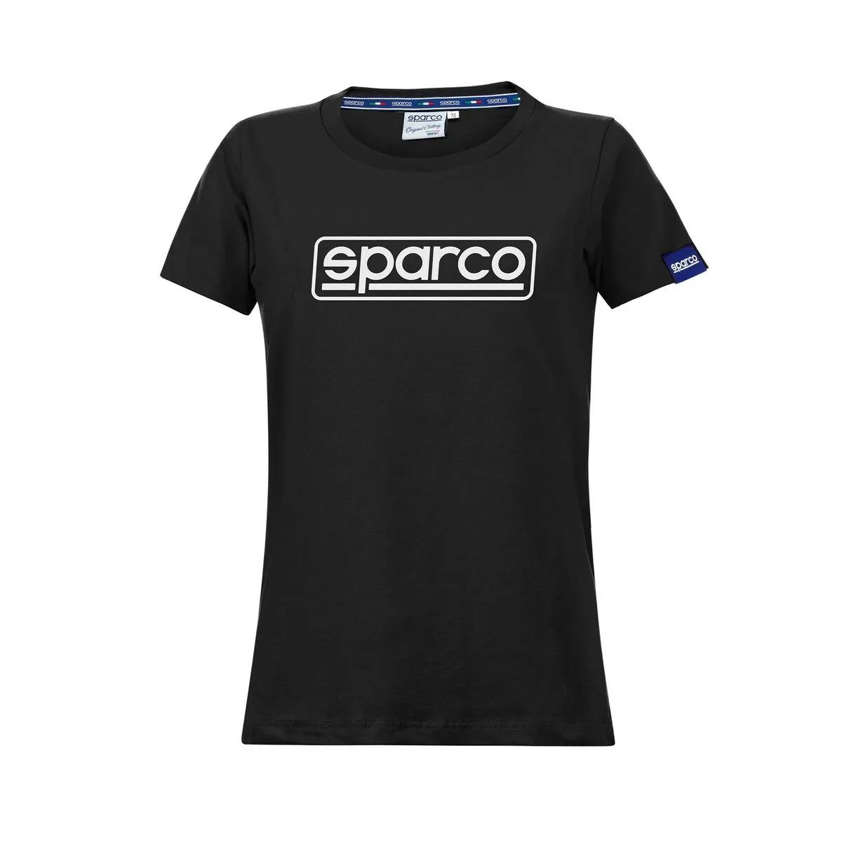 CAMISETA DE MANGA CORTA MUJER SPARCO LADY FRAME NEGRO (S)